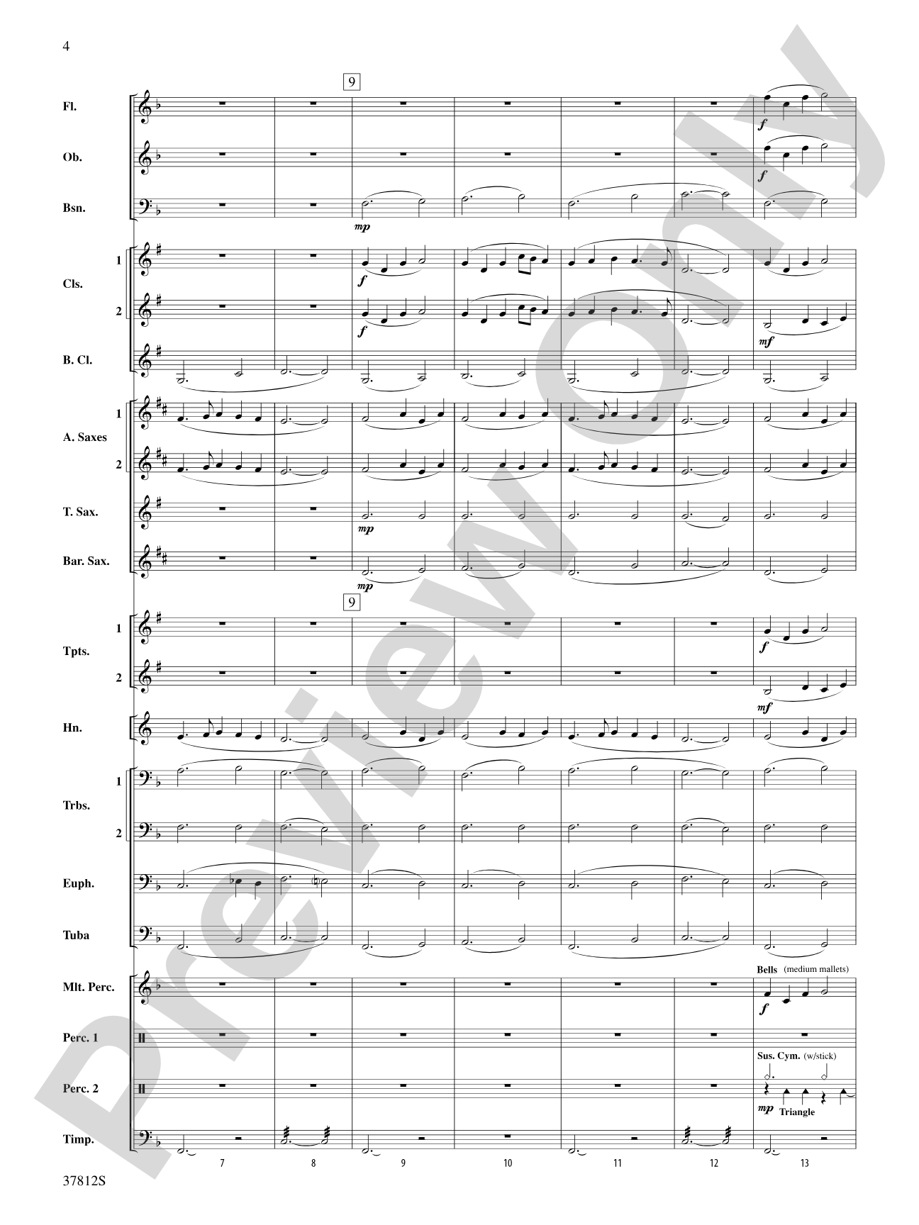 Ancient Legends: Concert Band Conductor Score & Parts