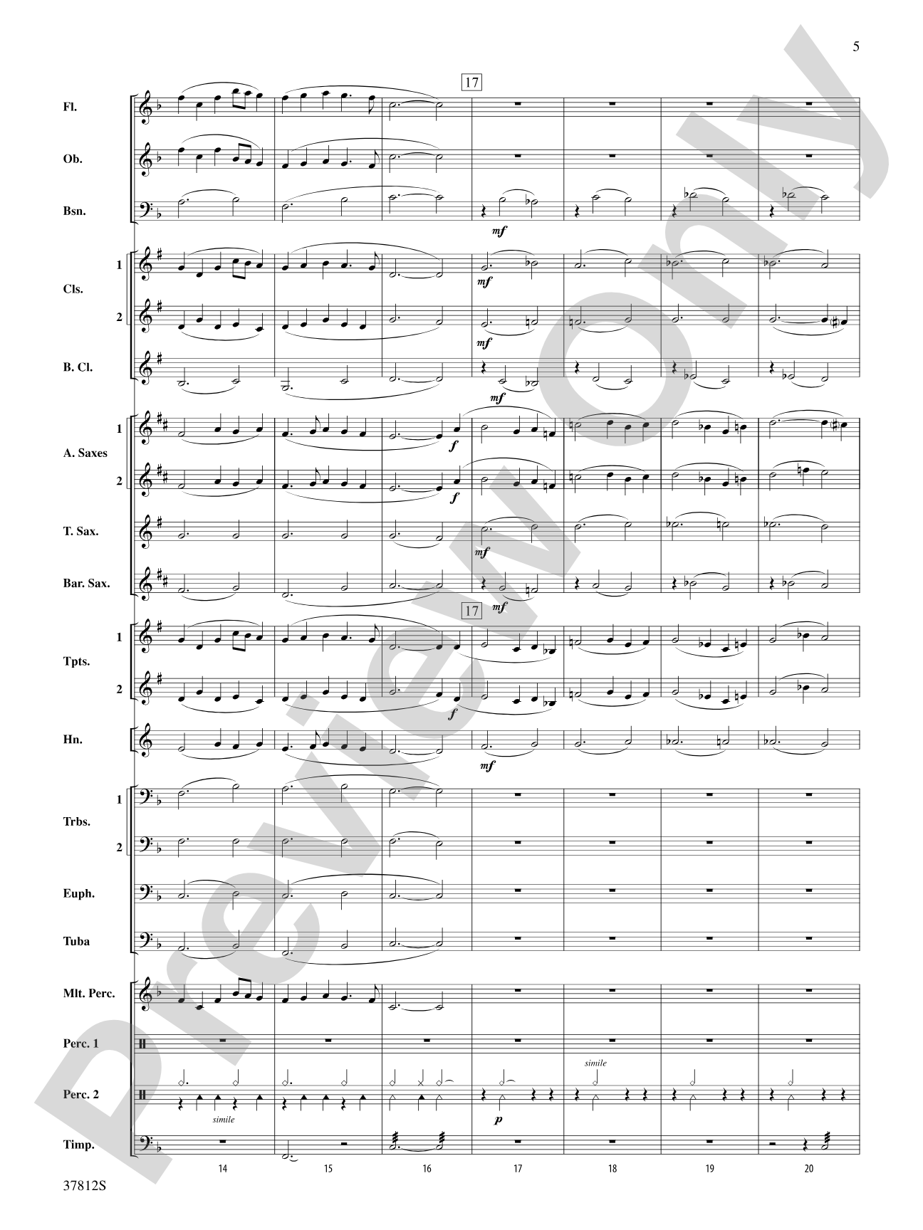 Ancient Legends: Concert Band Conductor Score & Parts