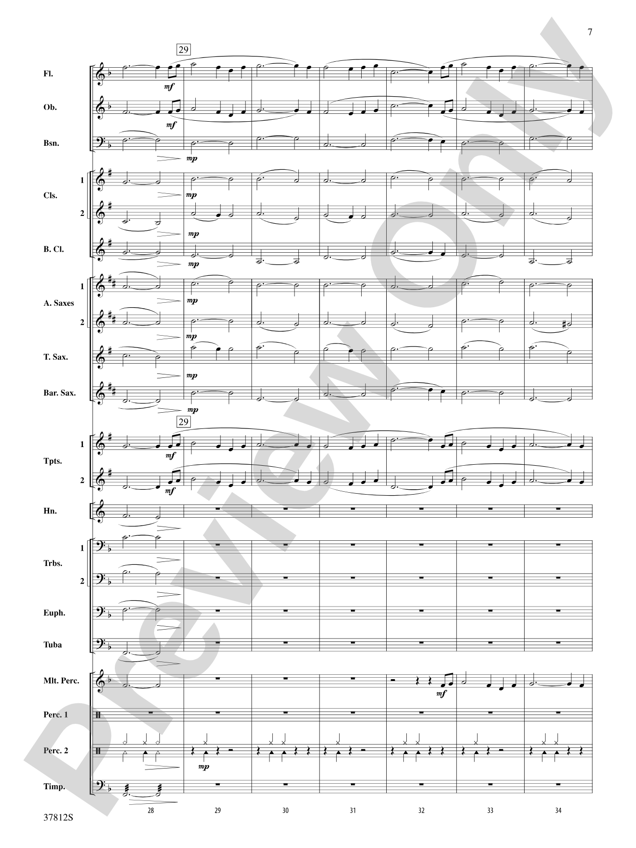 Ancient Legends: Concert Band Conductor Score & Parts