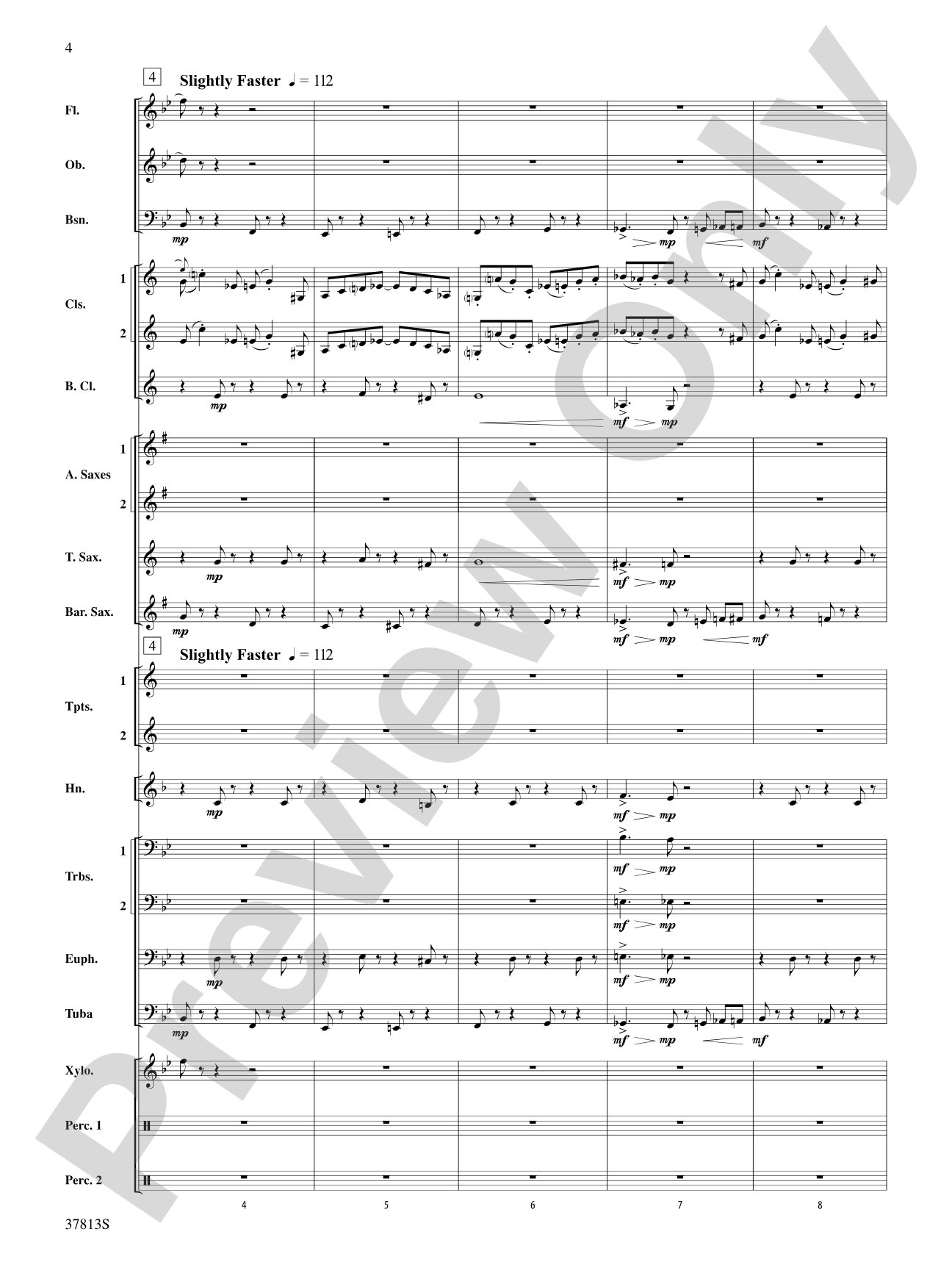 Ants in My Pants: Concert Band Conductor Score & Parts