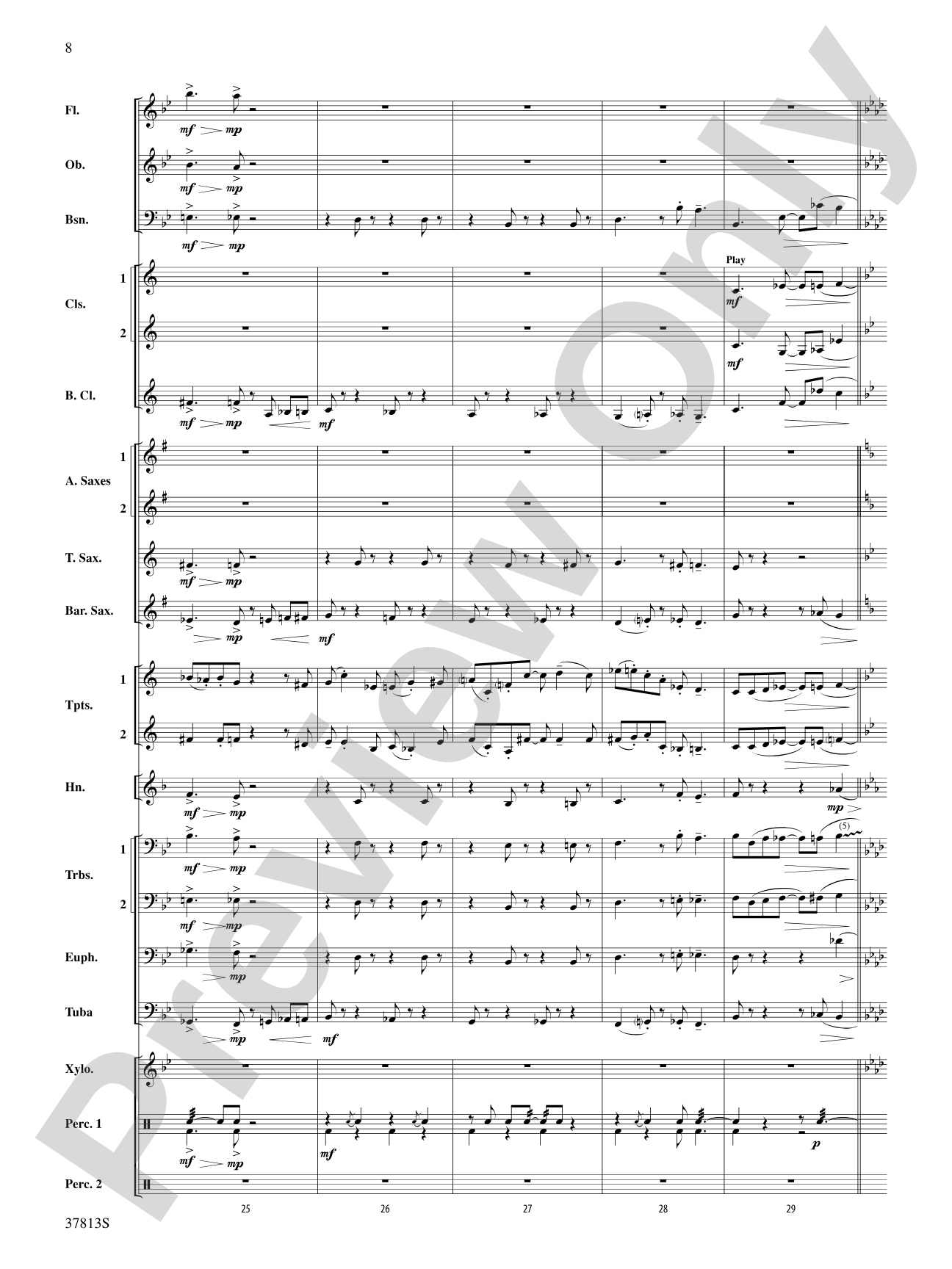 Ants in My Pants: Concert Band Conductor Score & Parts