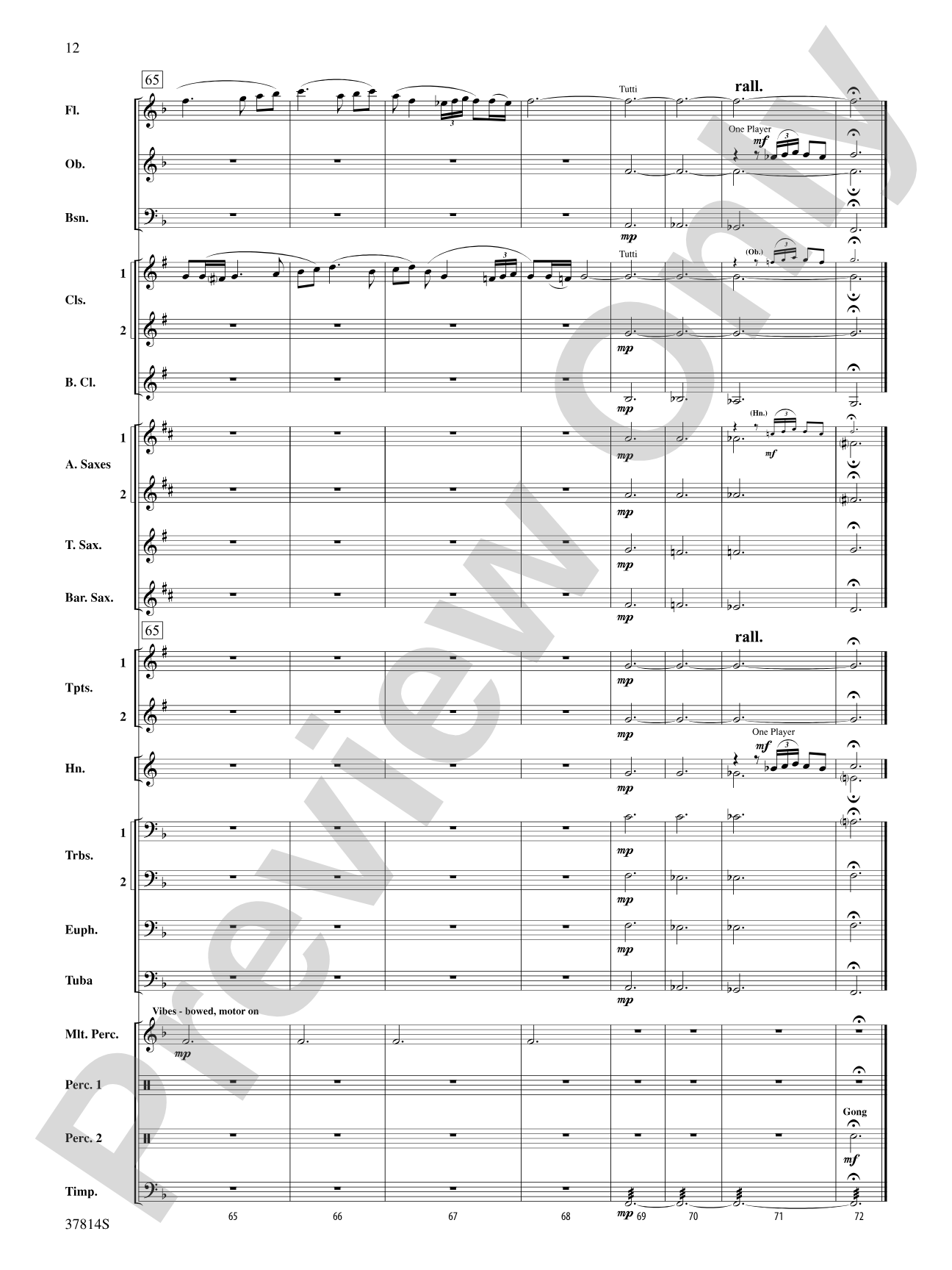 Wexford Carol: Concert Band Conductor Score & Parts