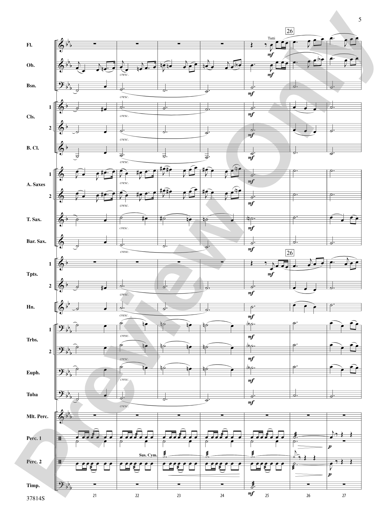 Wexford Carol: Concert Band Conductor Score & Parts