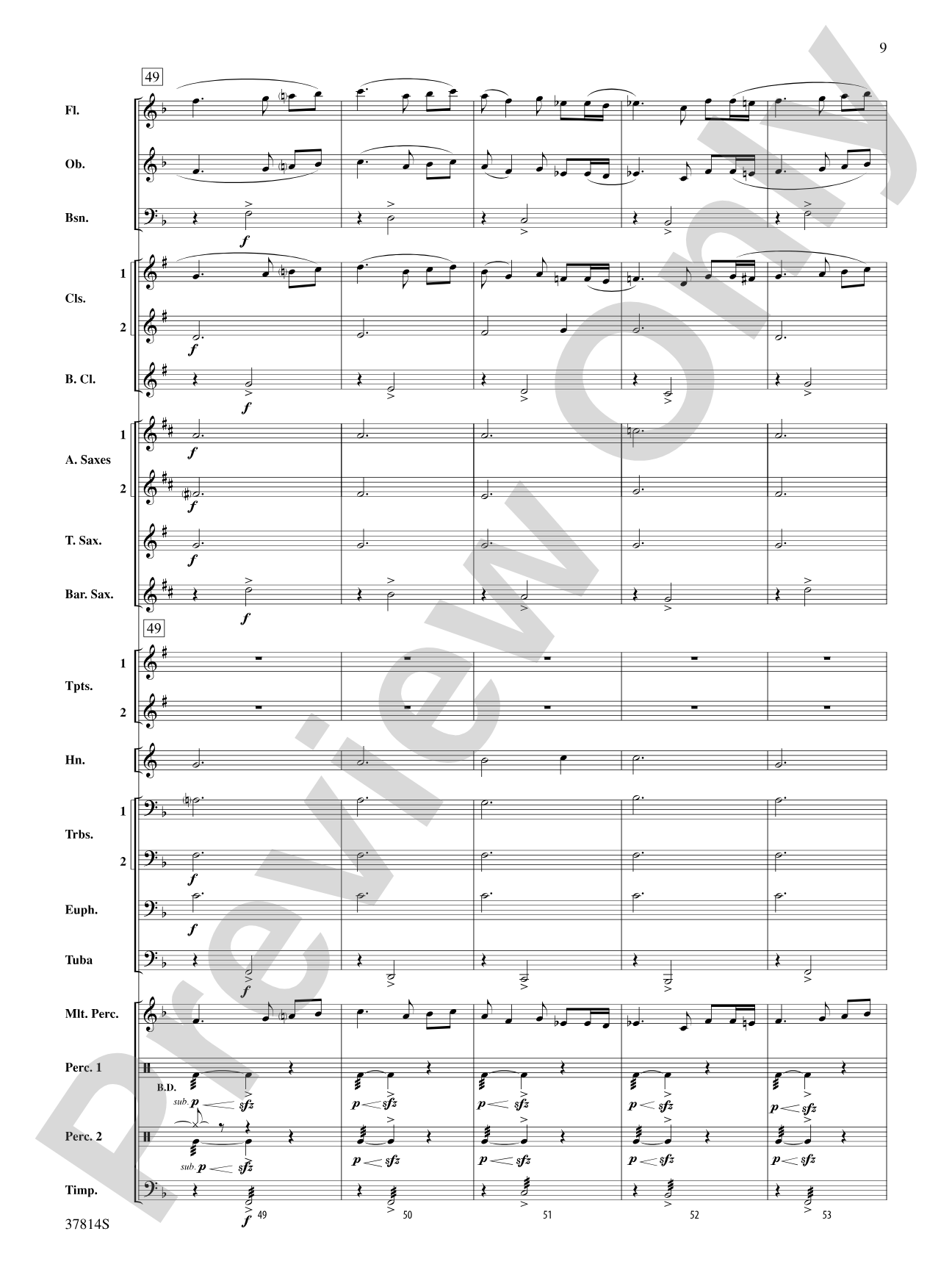 Wexford Carol: Concert Band Conductor Score & Parts