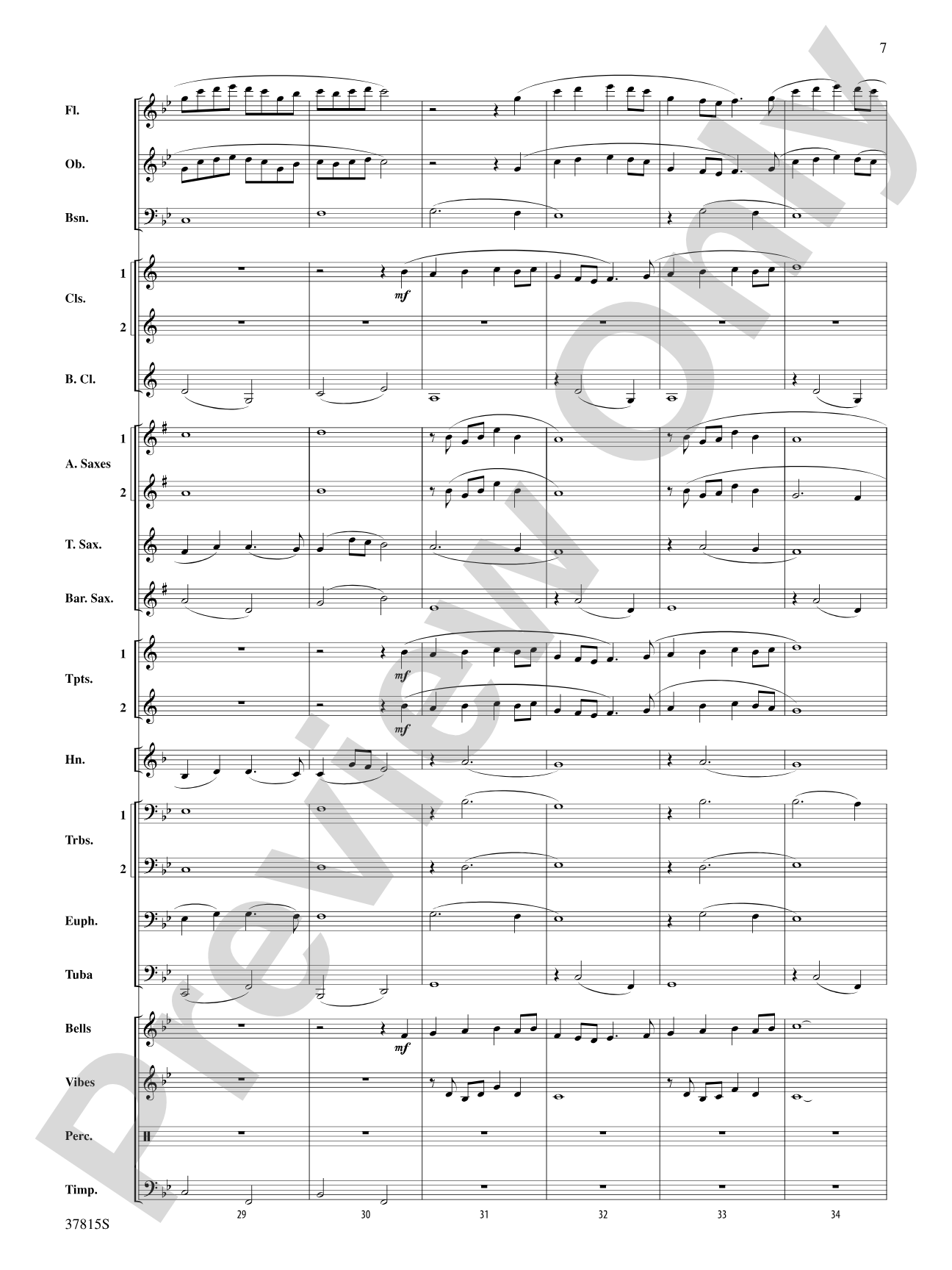 Song of a Summer Night: Concert Band Conductor Score & Parts