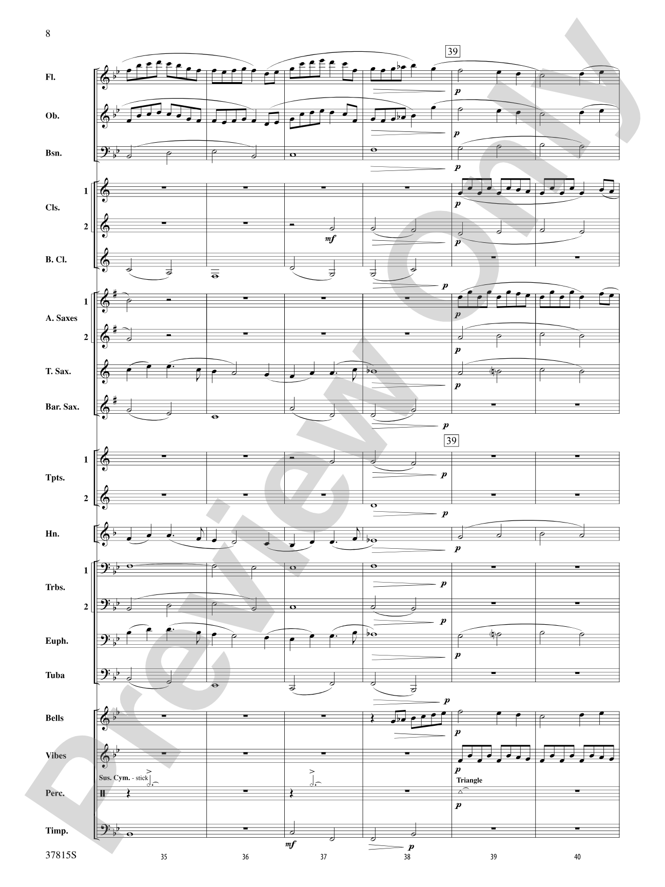Song of a Summer Night: Concert Band Conductor Score & Parts