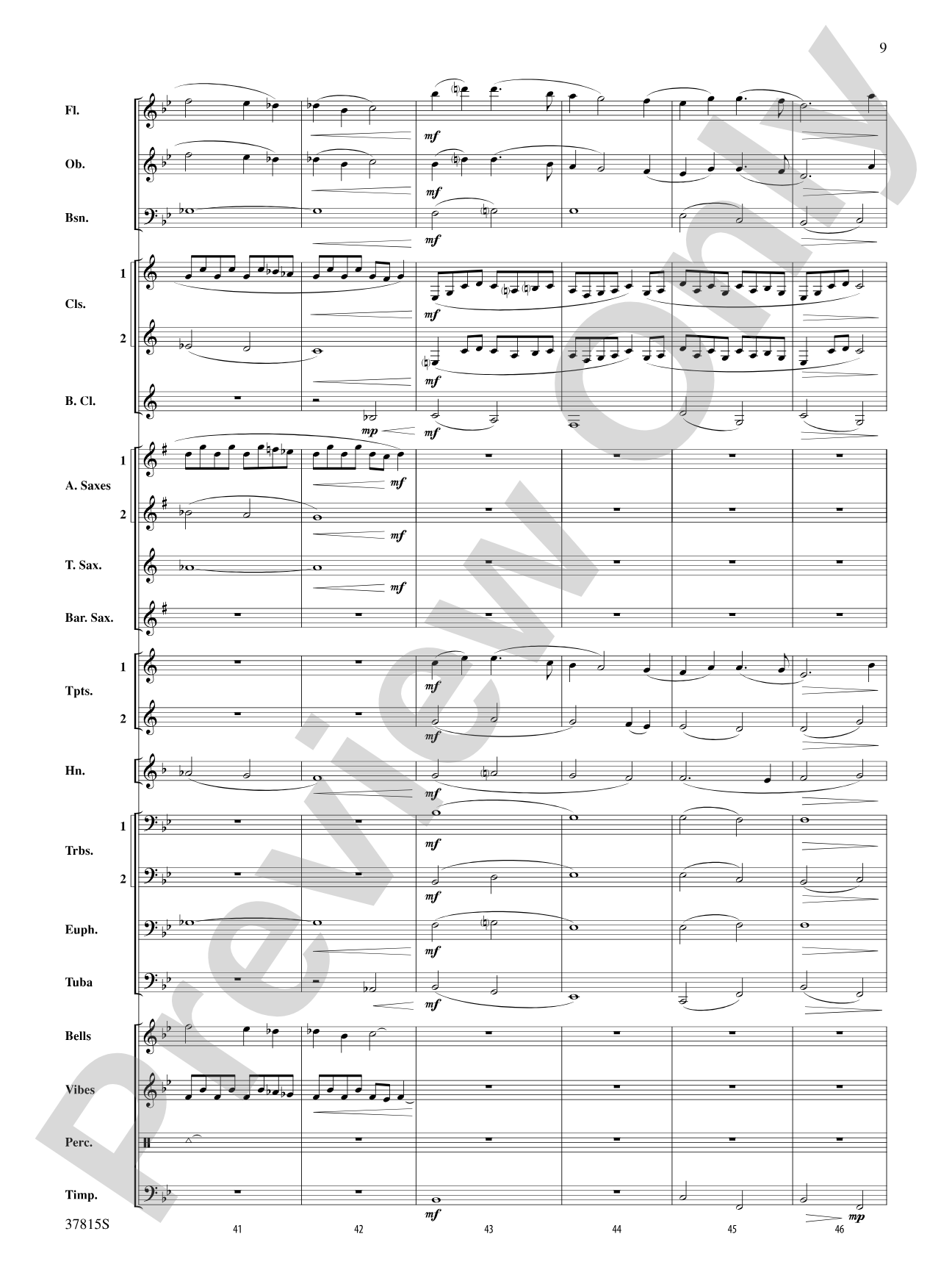 Song of a Summer Night: Concert Band Conductor Score & Parts