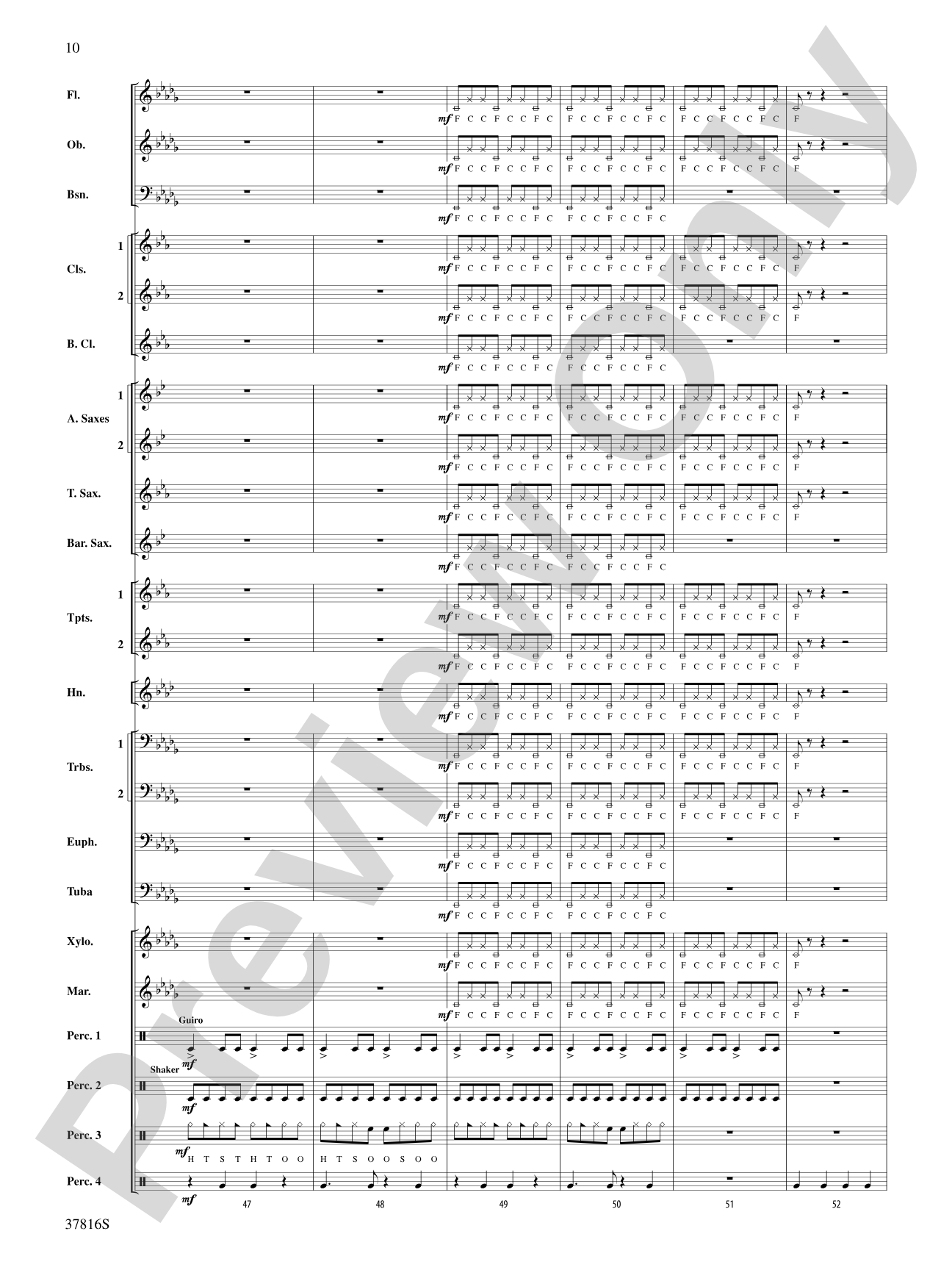 Baile Sereno: Concert Band Conductor Score & Parts