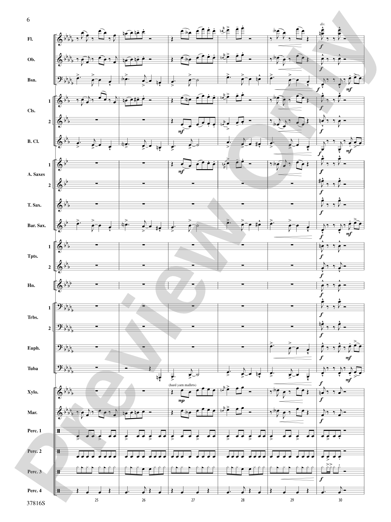 Baile Sereno: Concert Band Conductor Score & Parts