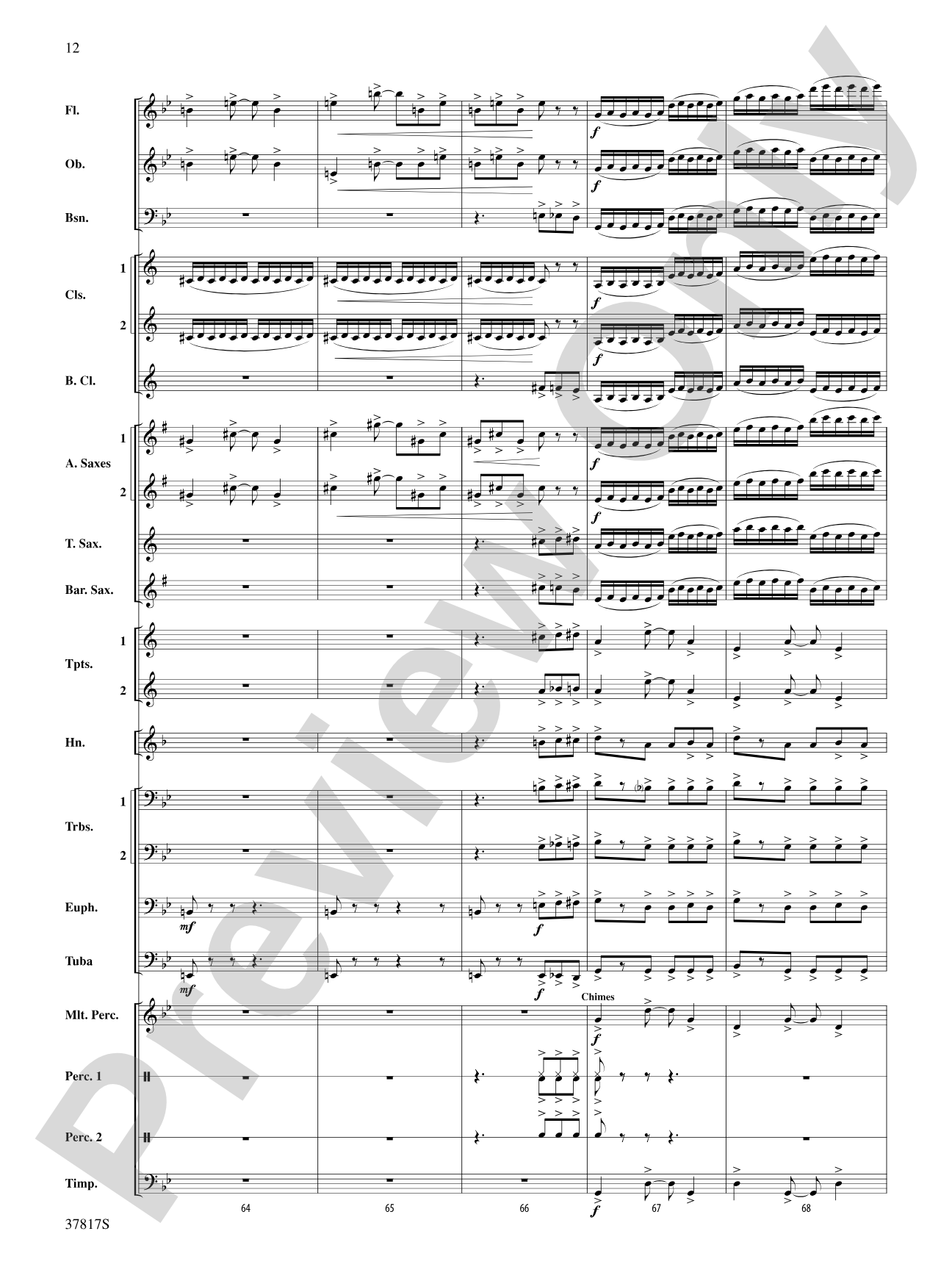 La Tregenda: Concert Band Conductor Score & Parts