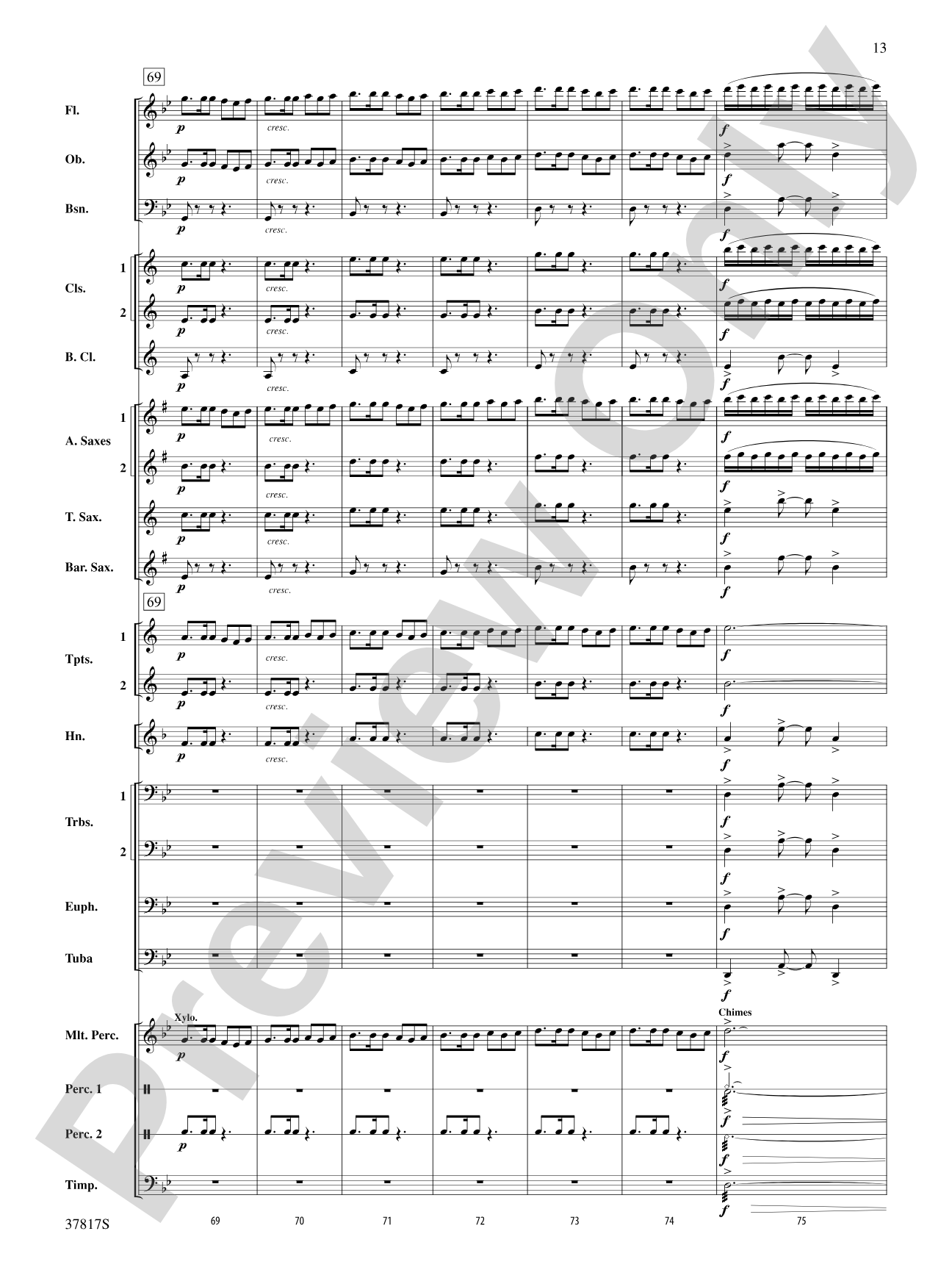 La Tregenda: Concert Band Conductor Score & Parts