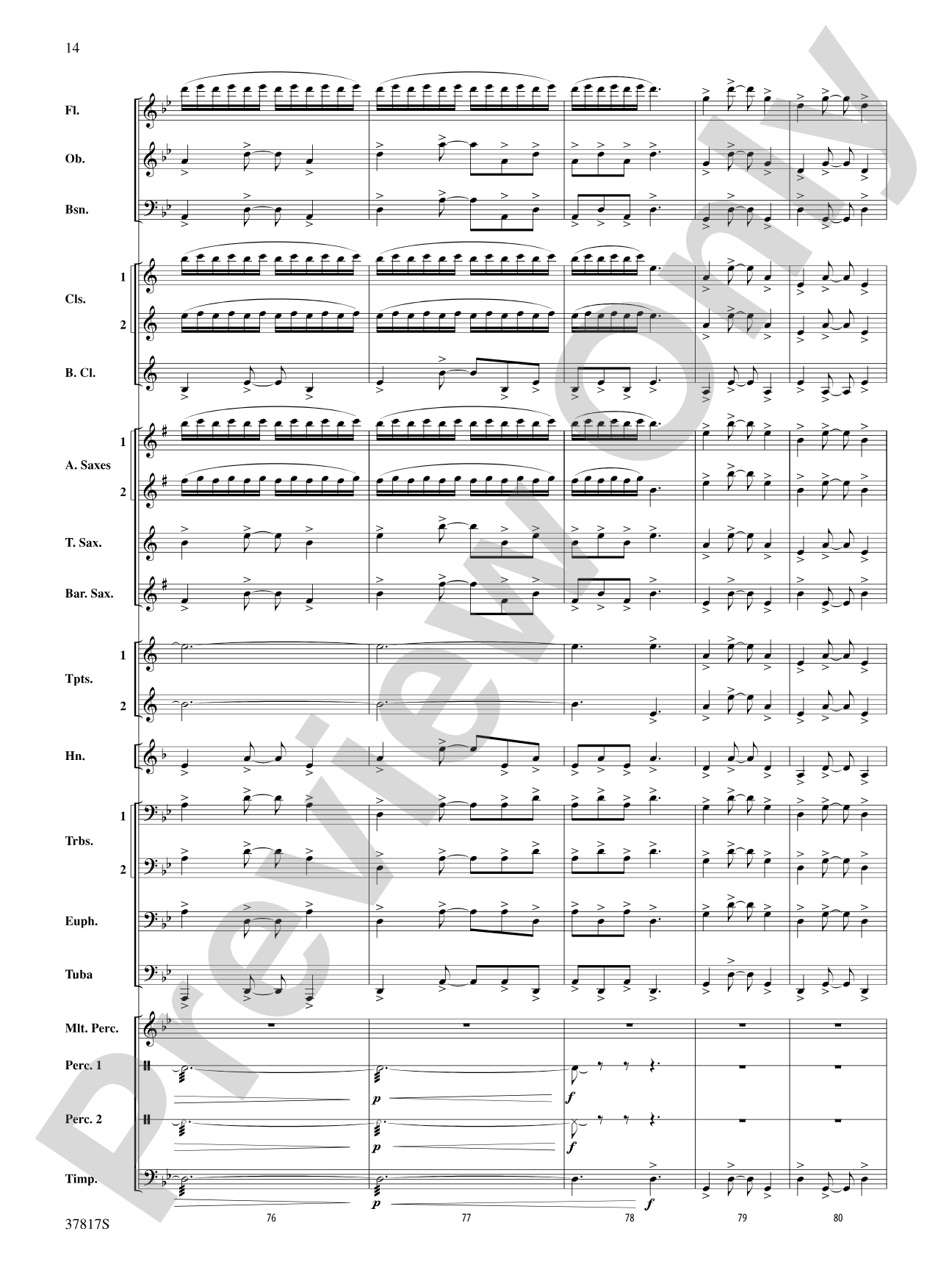 La Tregenda: Concert Band Conductor Score & Parts