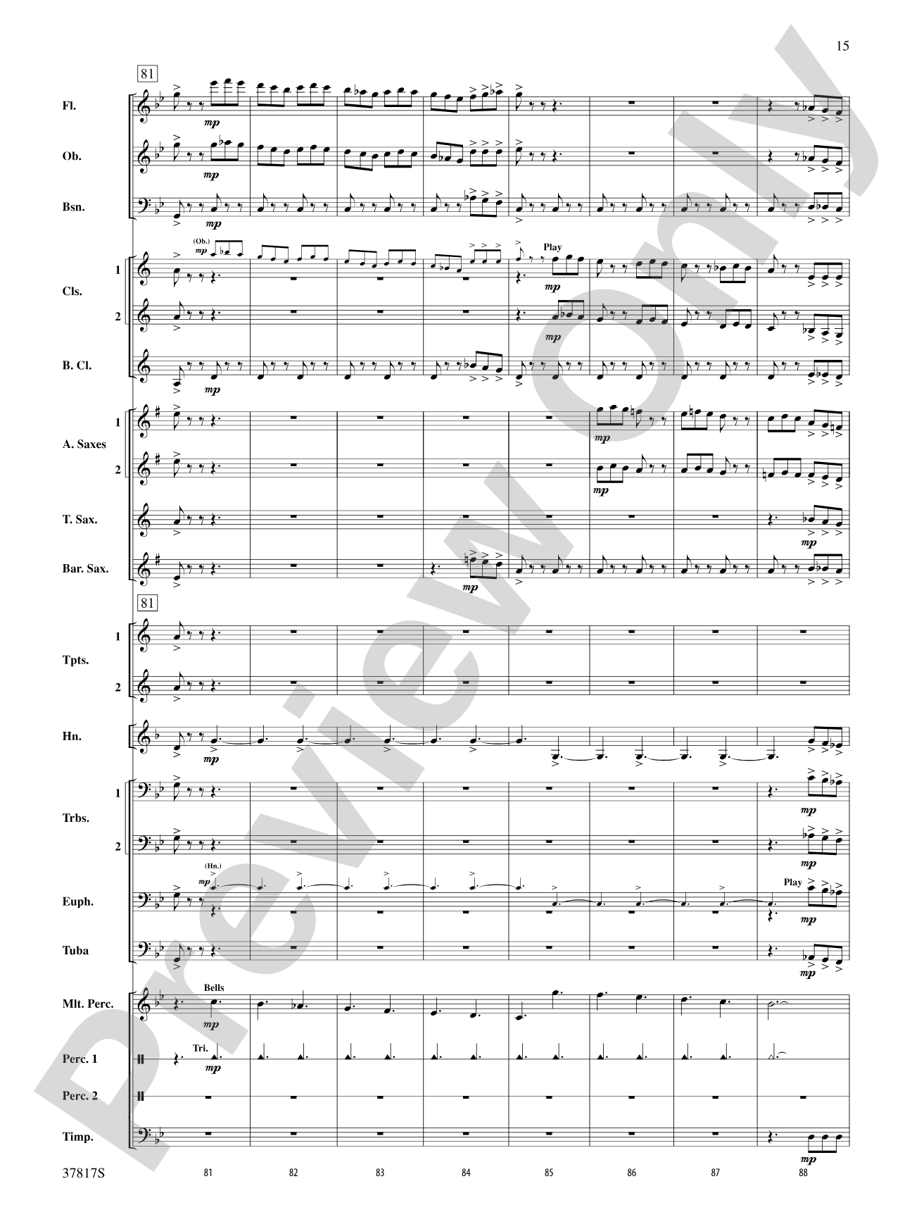 La Tregenda: Concert Band Conductor Score & Parts