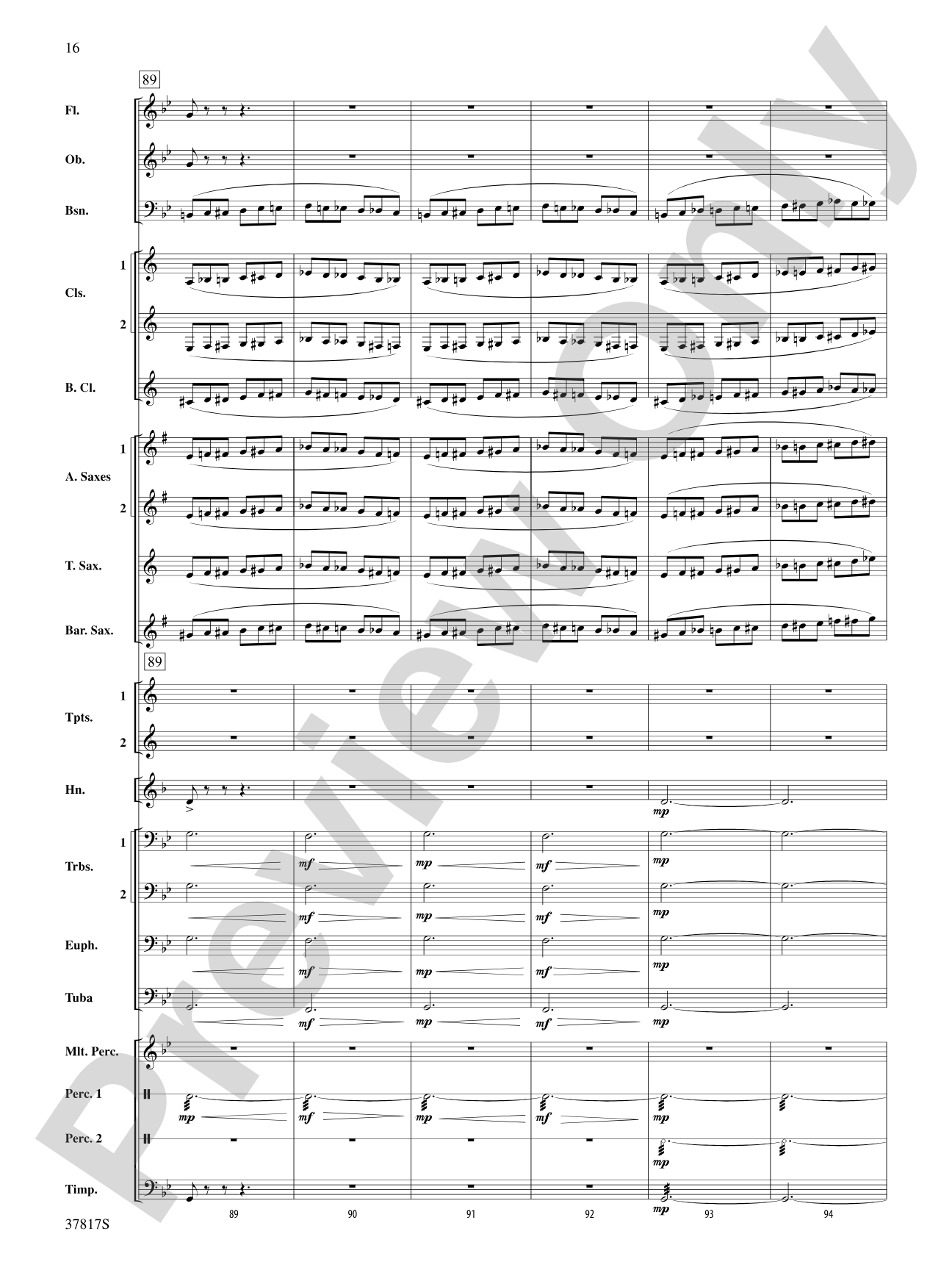 La Tregenda: Concert Band Conductor Score & Parts