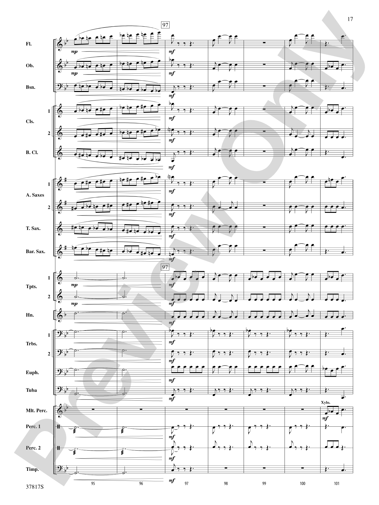 La Tregenda: Concert Band Conductor Score & Parts