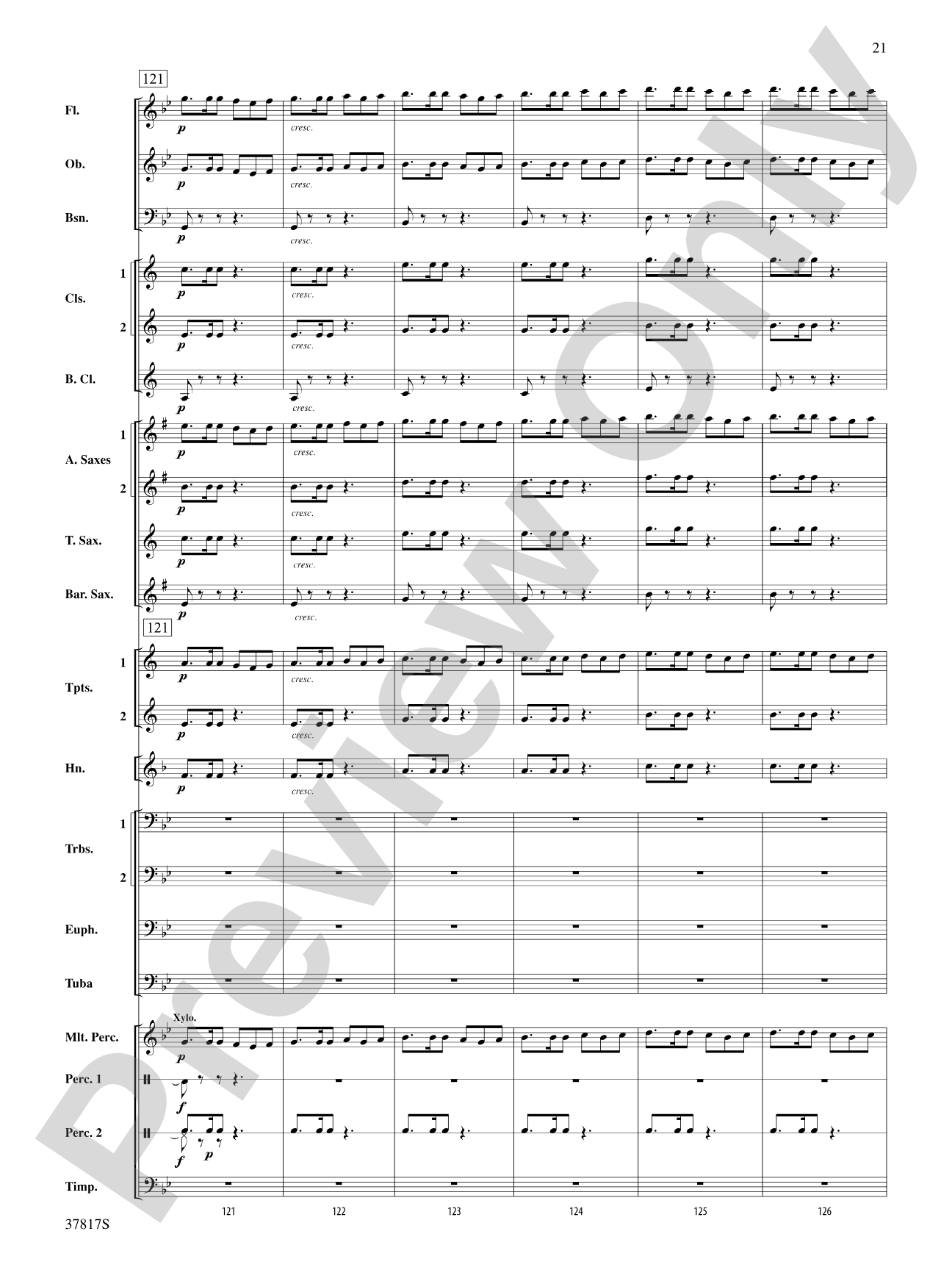 La Tregenda: Concert Band Conductor Score & Parts