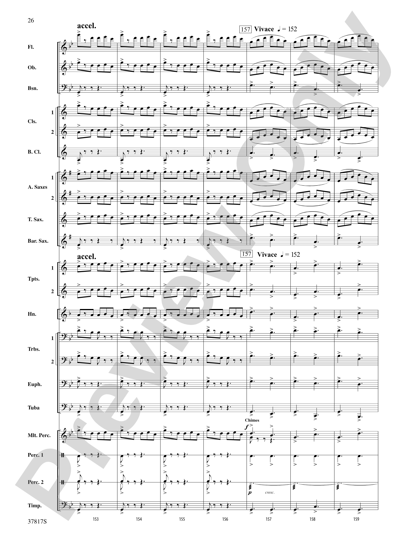 La Tregenda: Concert Band Conductor Score & Parts