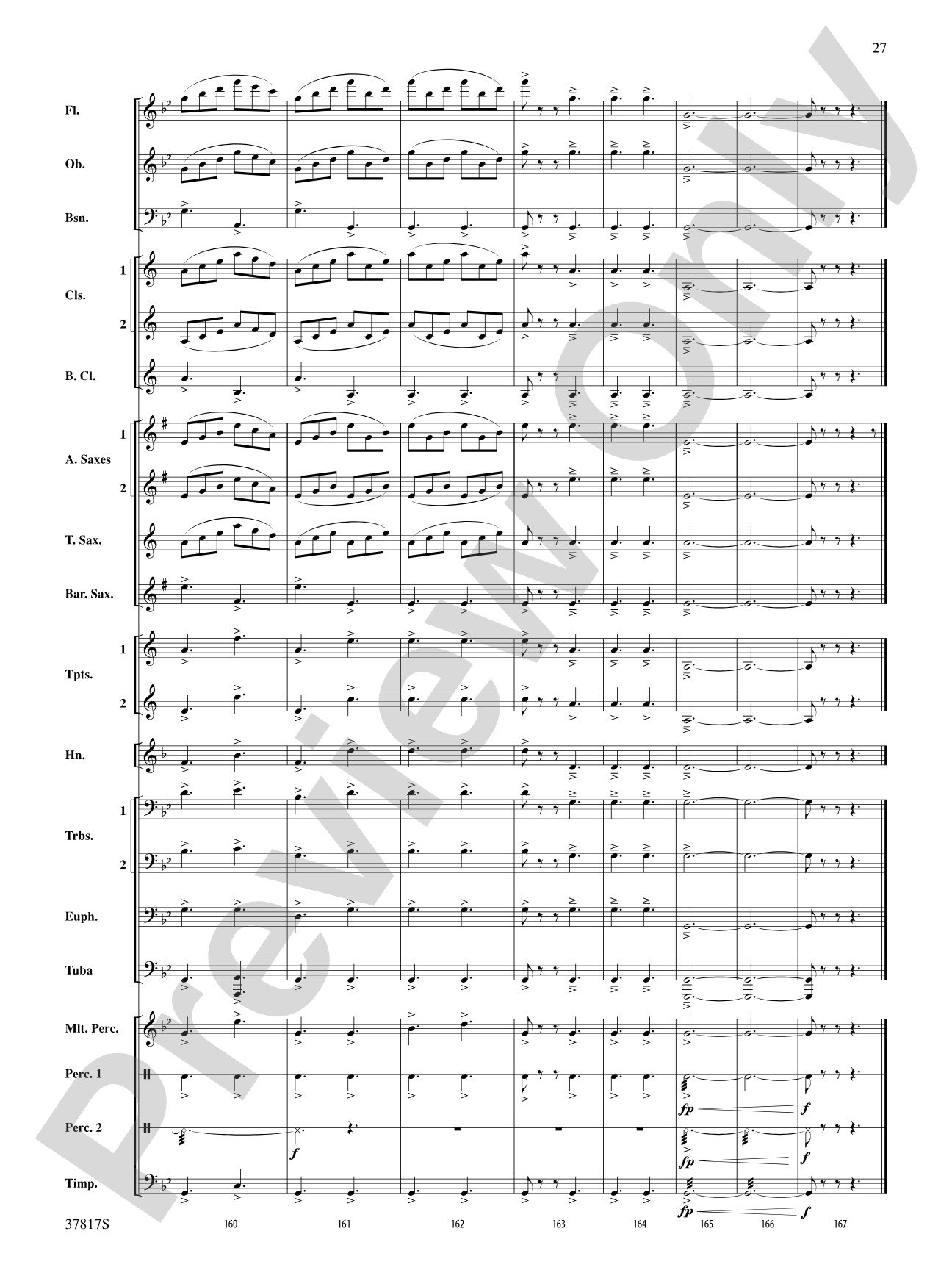 La Tregenda: Concert Band Conductor Score & Parts