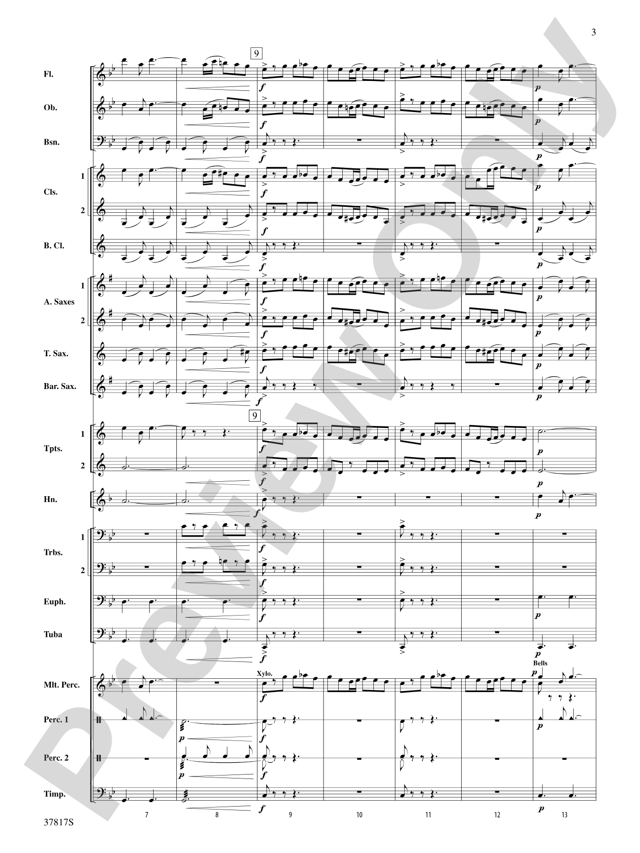 La Tregenda: Concert Band Conductor Score & Parts