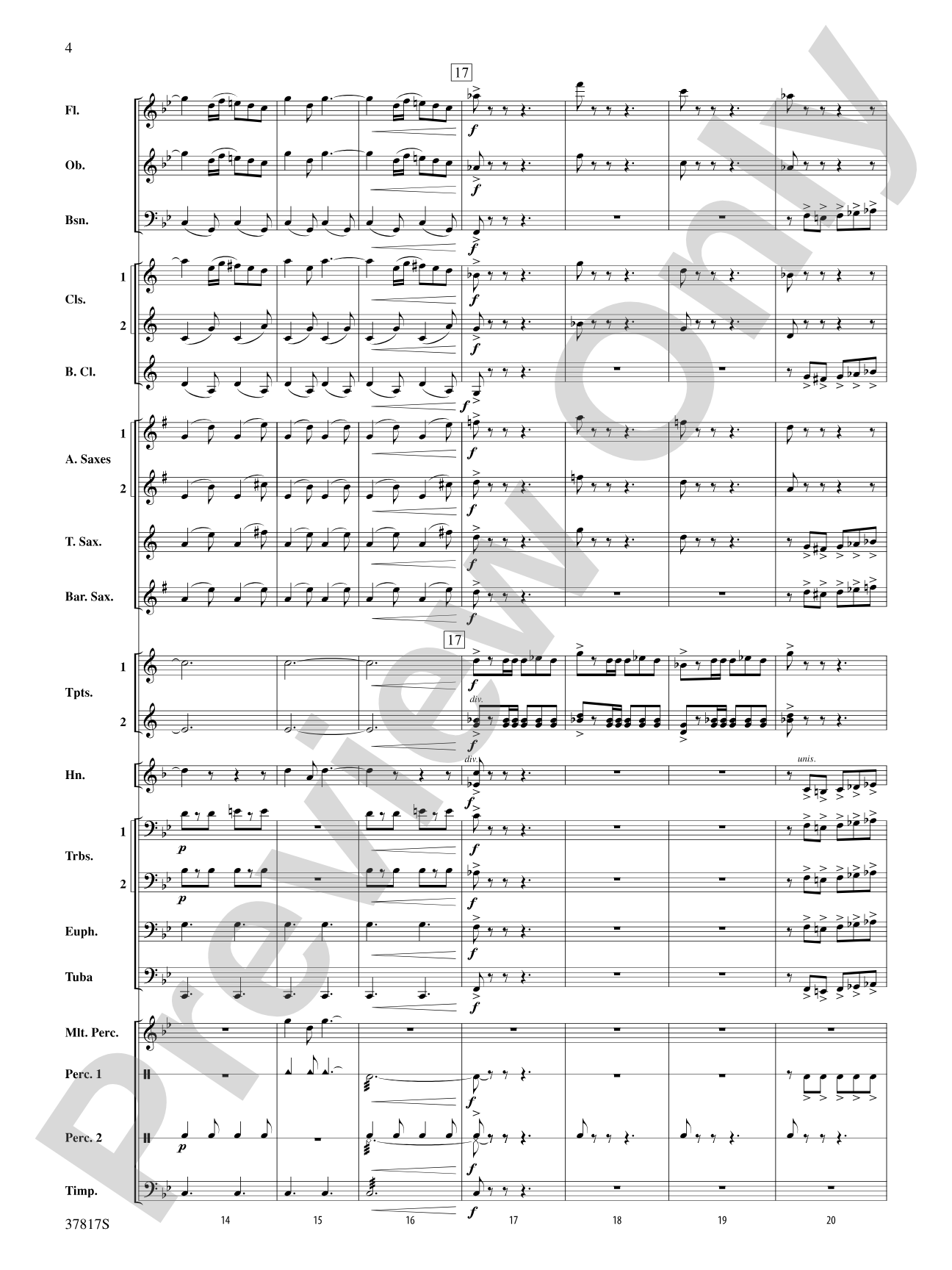 La Tregenda: Concert Band Conductor Score & Parts