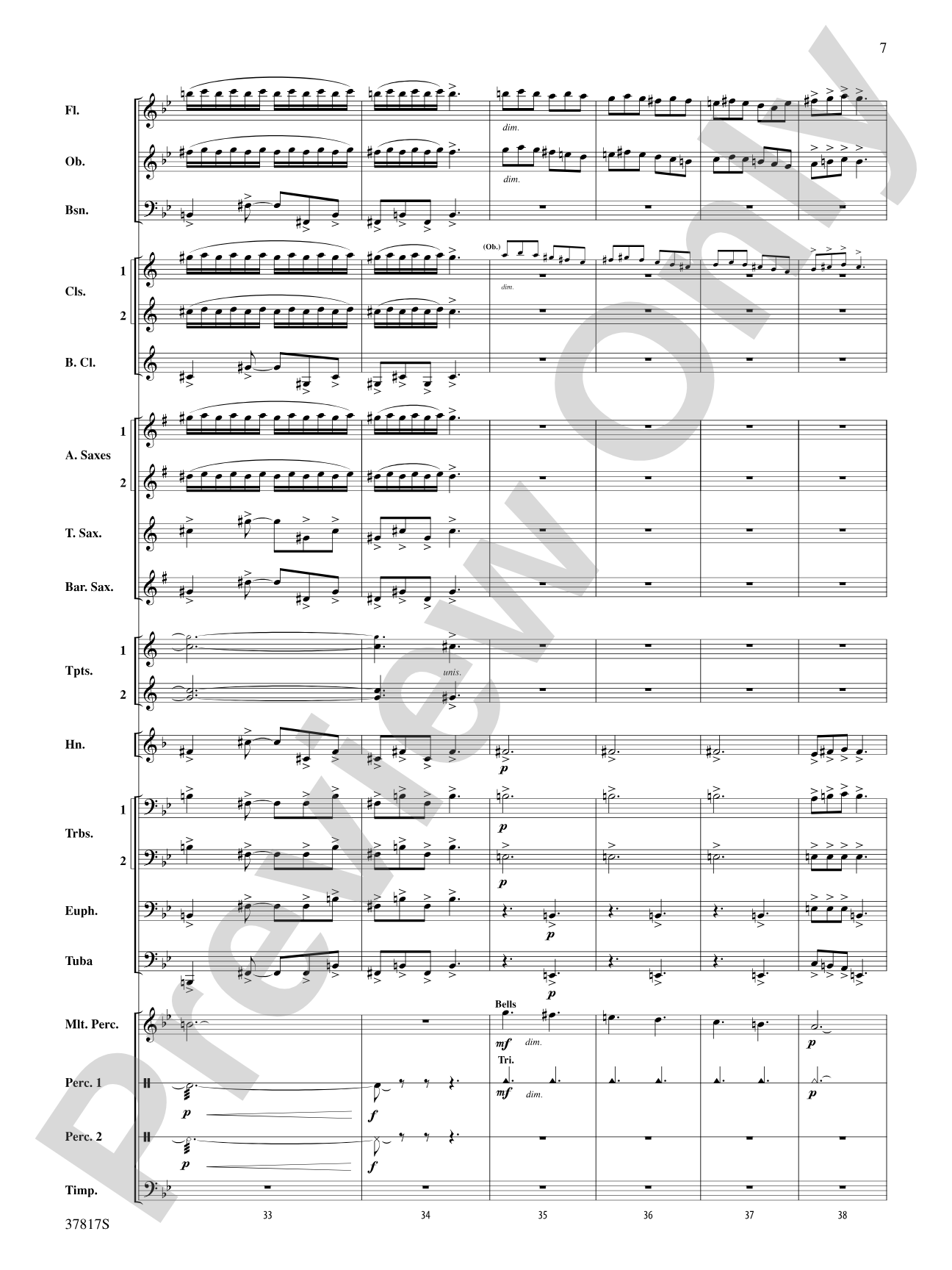 La Tregenda: Concert Band Conductor Score & Parts