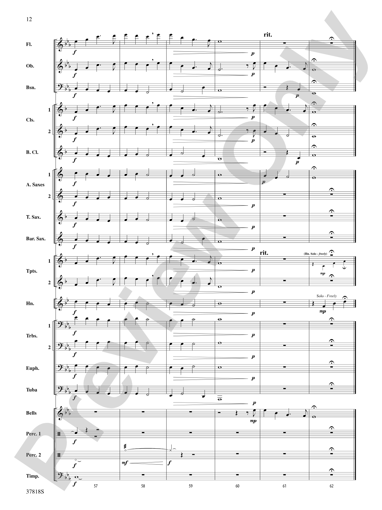 Lost in the Crystal Cave: Concert Band Conductor Score & Parts