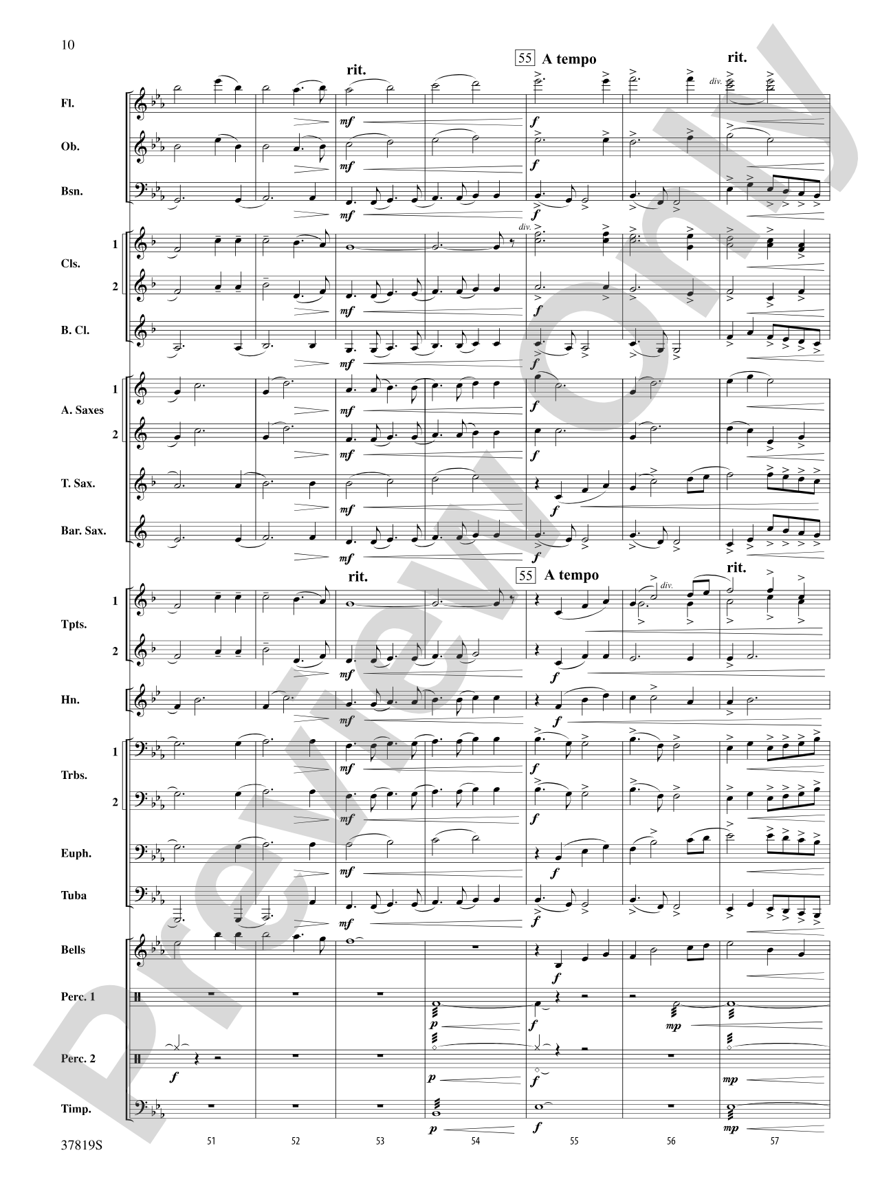 A Mother's Love: Concert Band Conductor Score & Parts