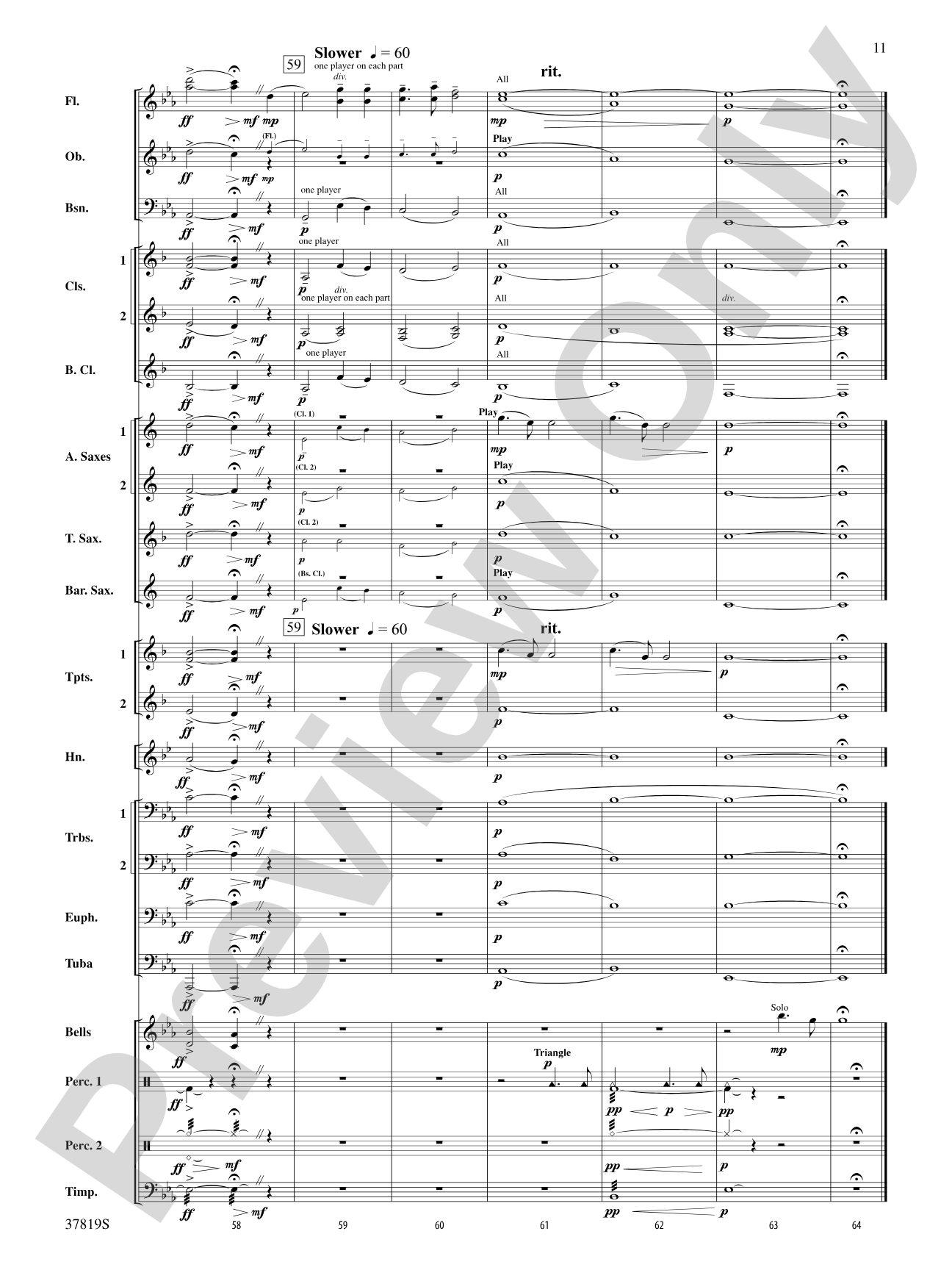 A Mother's Love: Concert Band Conductor Score & Parts