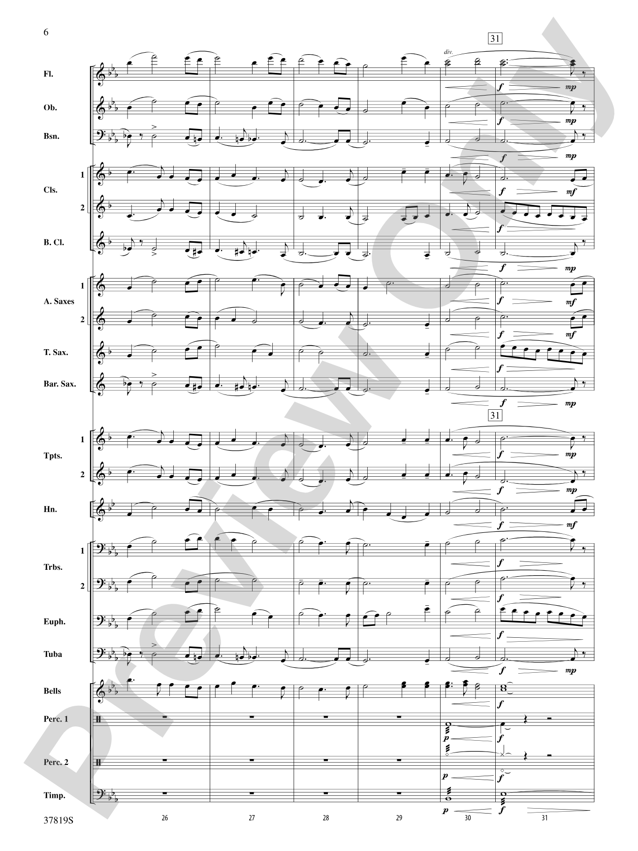 A Mother's Love: Concert Band Conductor Score & Parts
