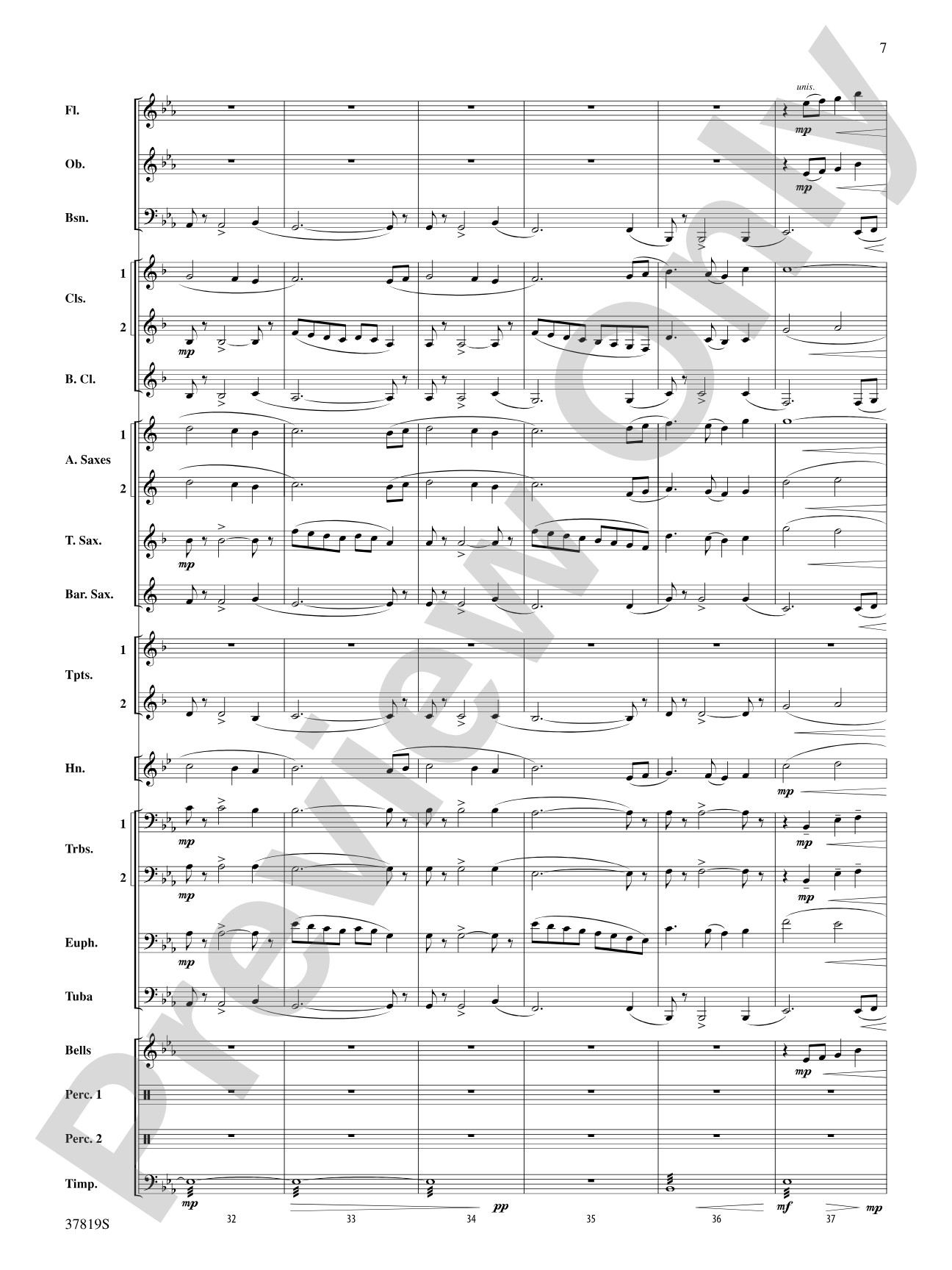 A Mother's Love: Concert Band Conductor Score & Parts