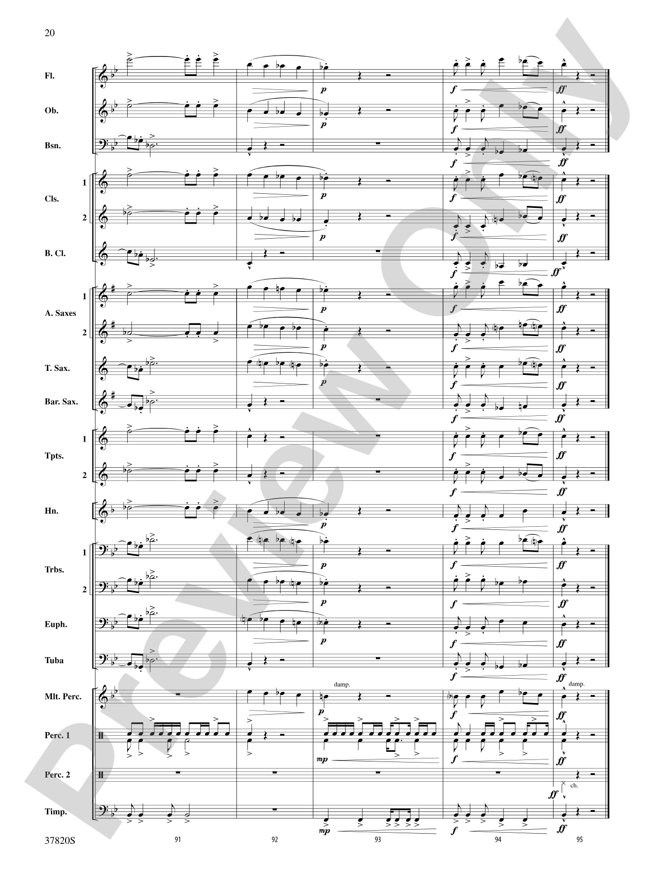 Wings: Concert Band Conductor Score & Parts