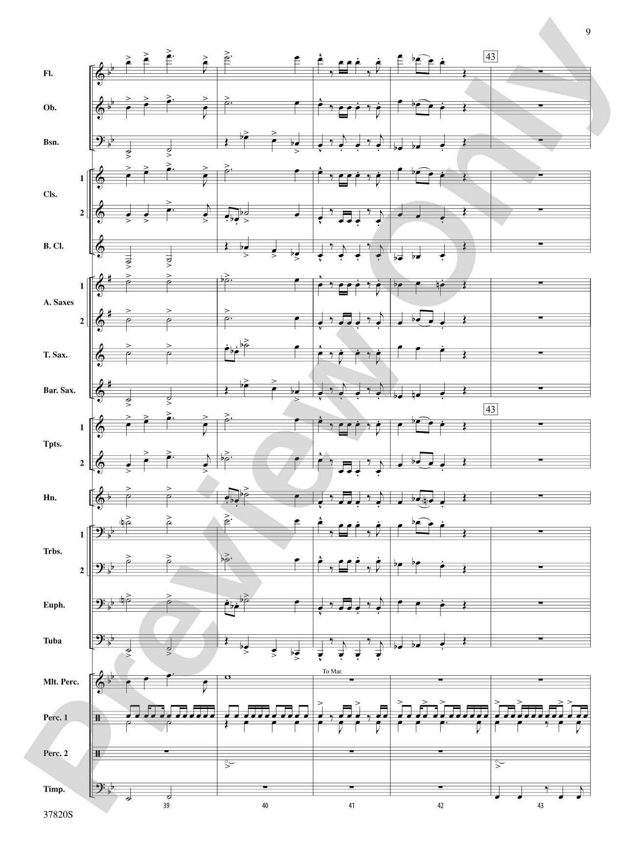 Wings: Concert Band Conductor Score & Parts