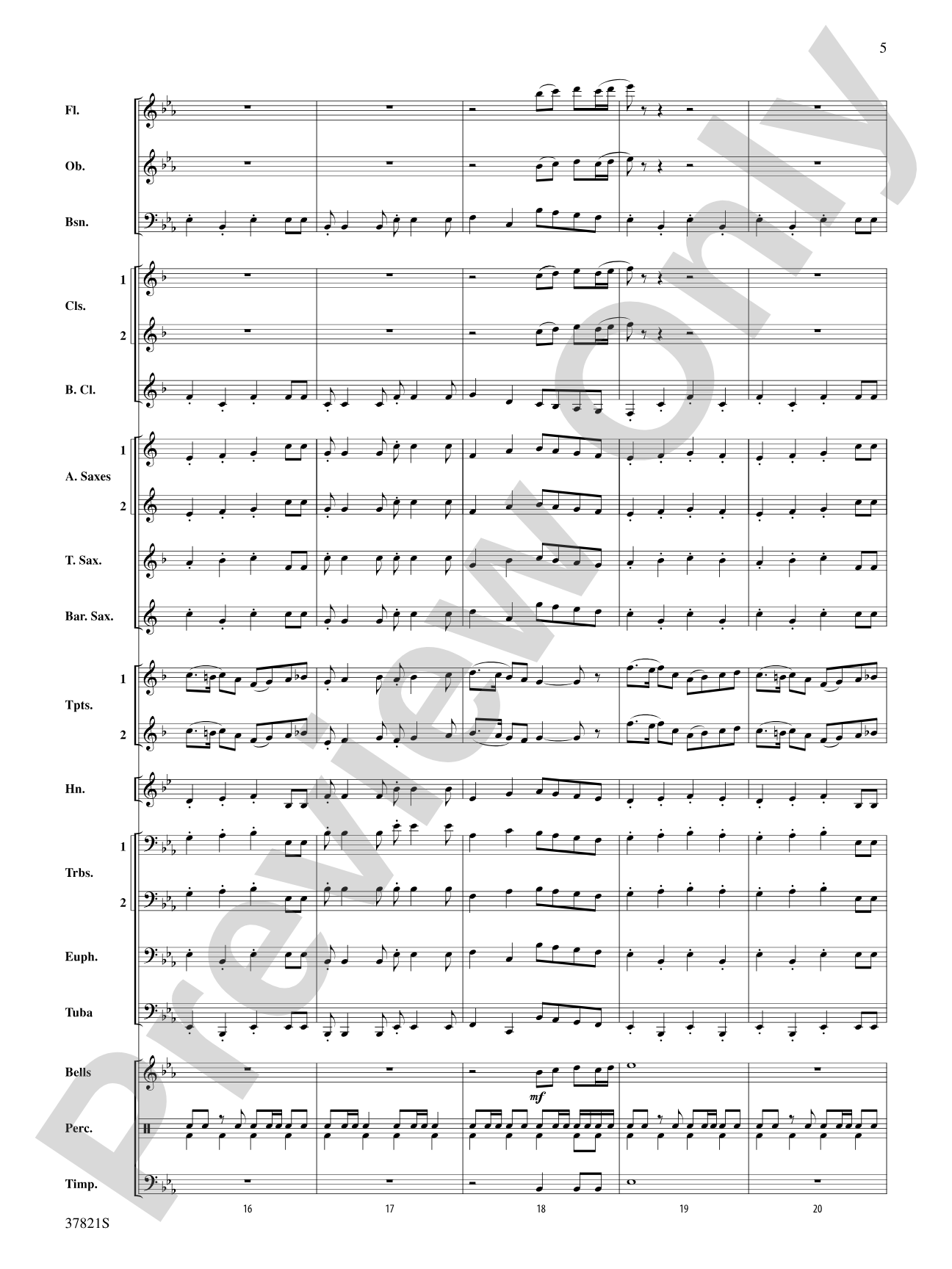 Blalock Canyon March: Concert Band Conductor Score & Parts
