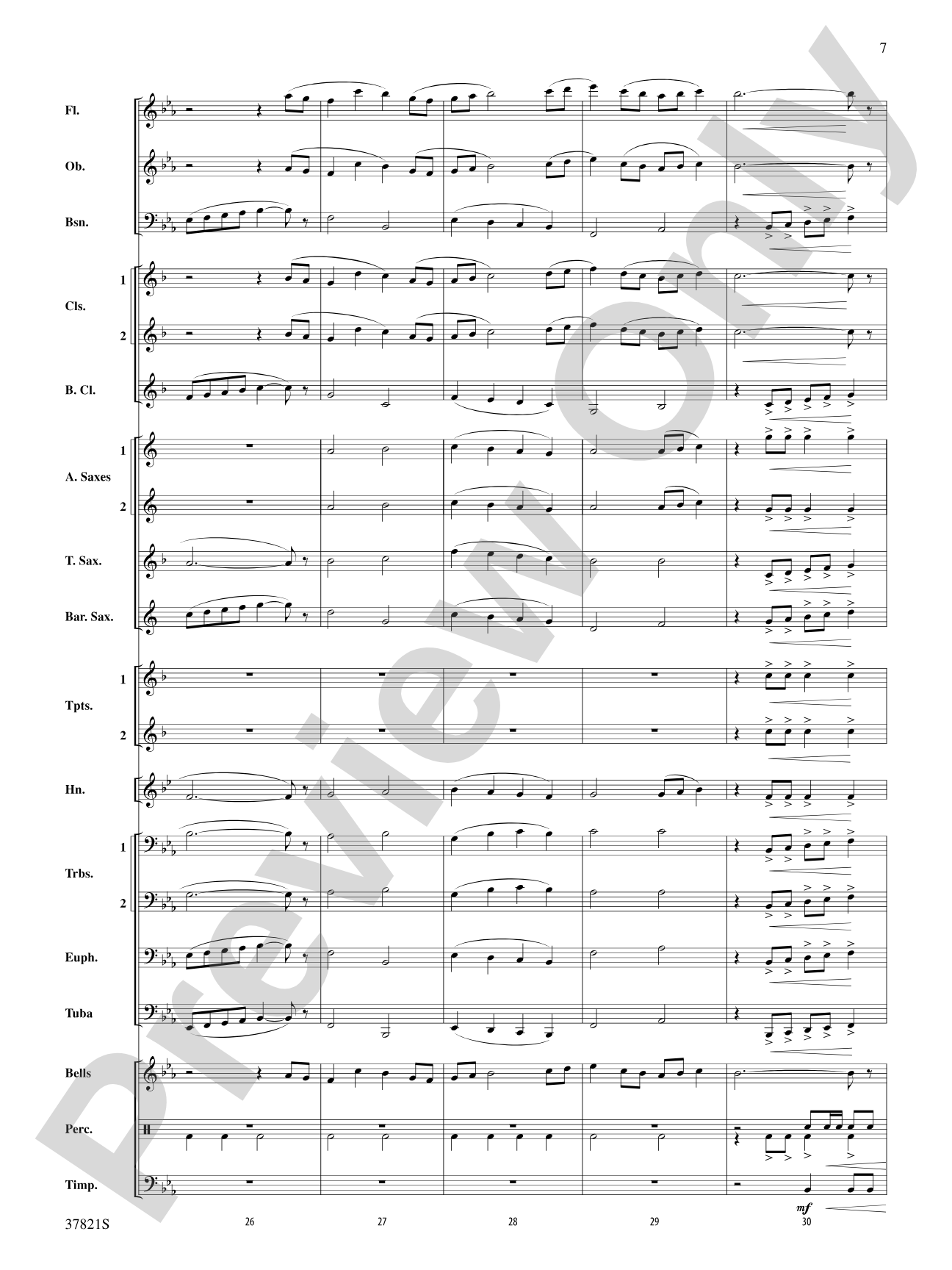 Blalock Canyon March: Concert Band Conductor Score & Parts
