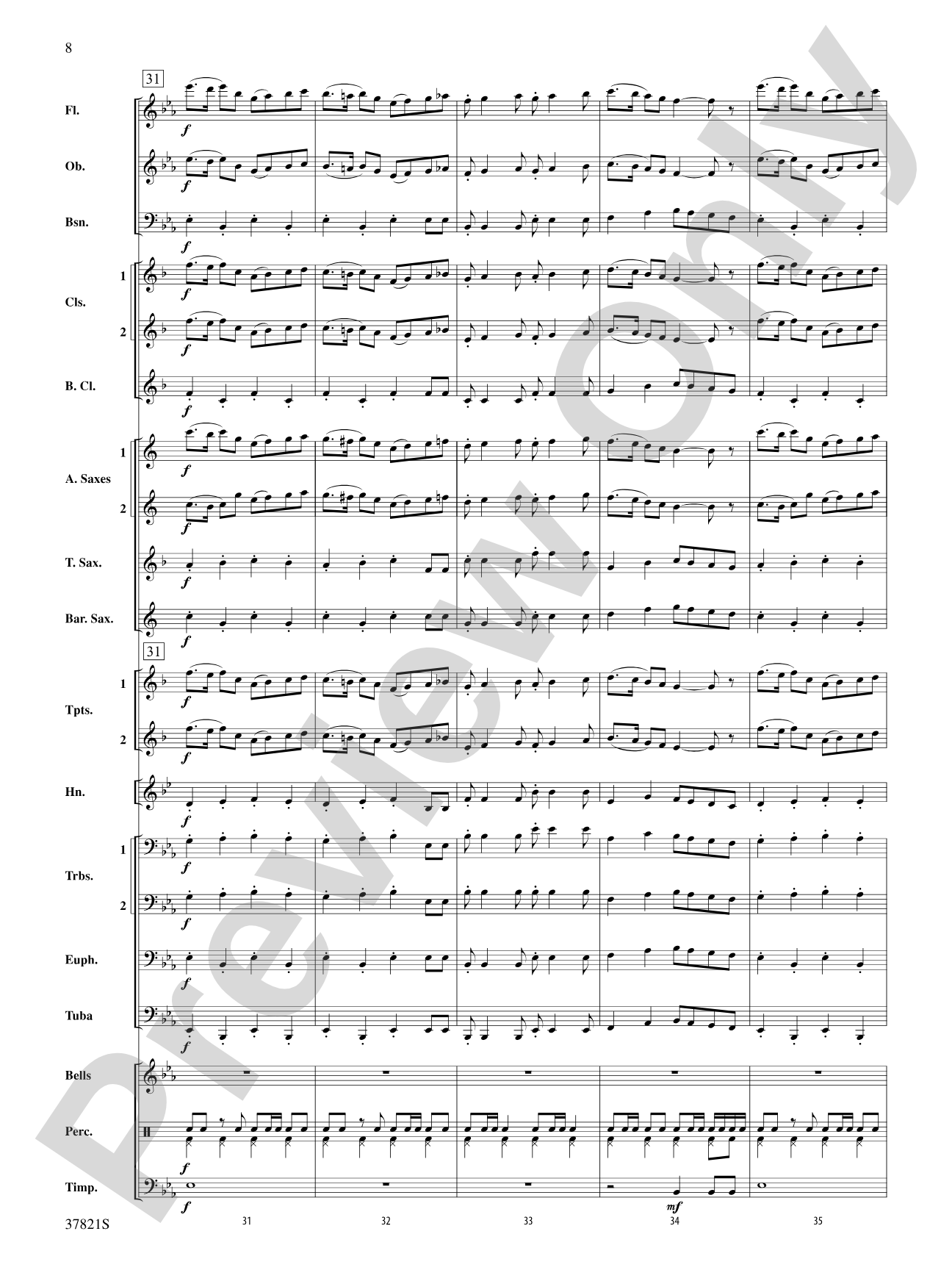 Blalock Canyon March: Concert Band Conductor Score & Parts
