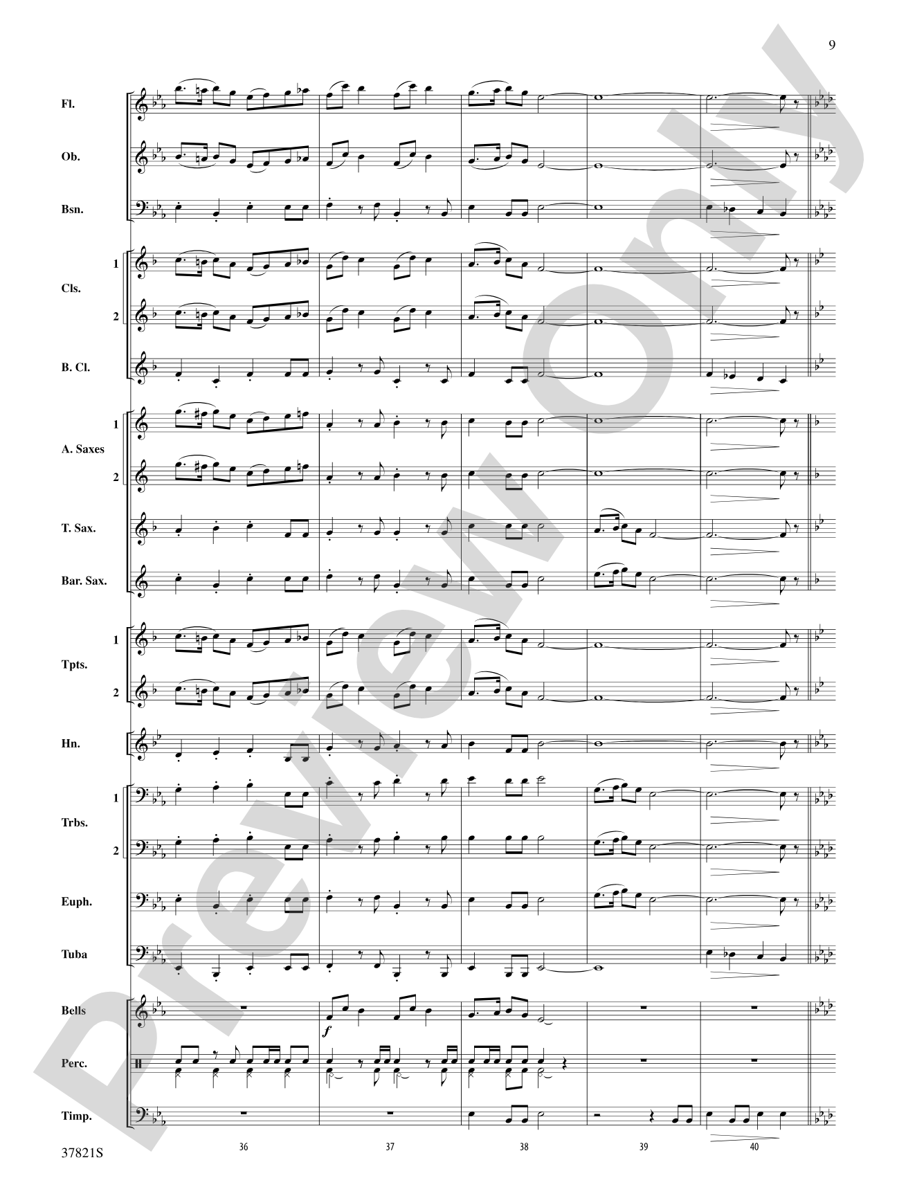 Blalock Canyon March: Concert Band Conductor Score & Parts