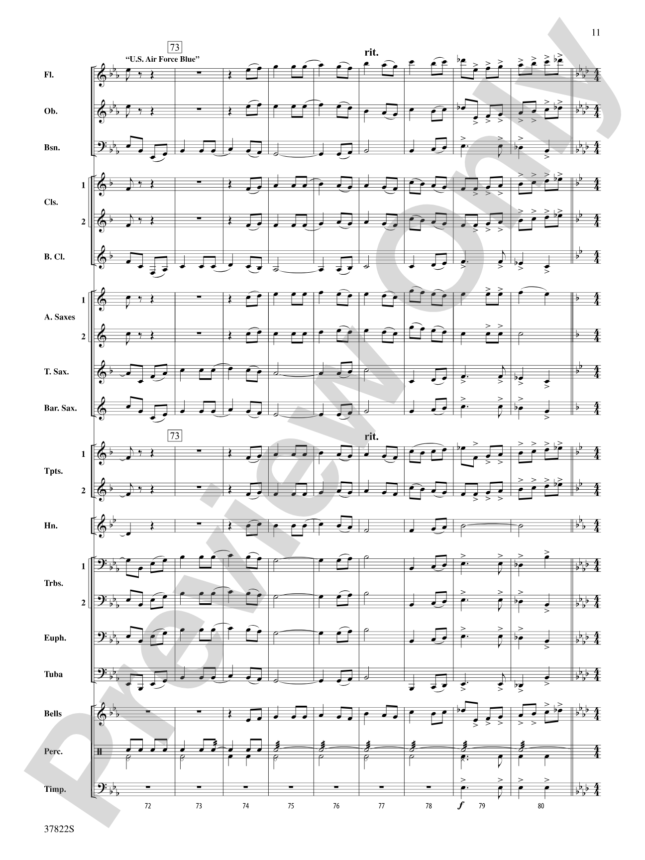 A Patriotic Day: Concert Band Conductor Score & Parts
