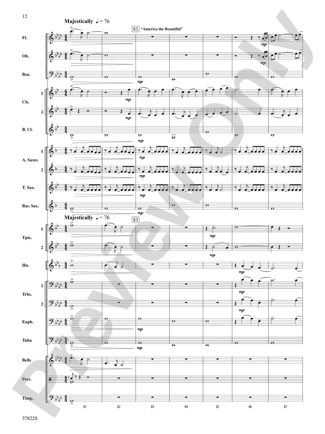 A Patriotic Day: Concert Band Conductor Score & Parts