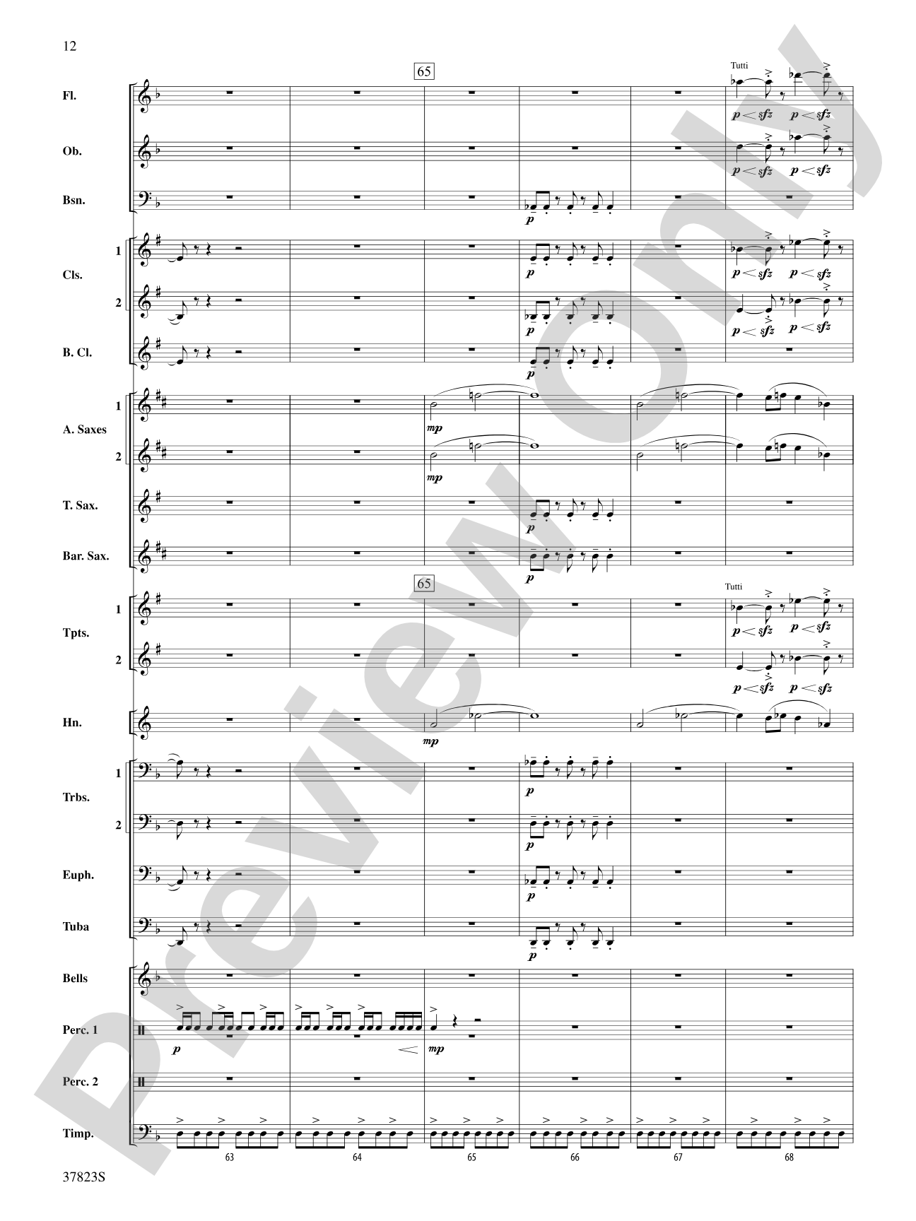 Cut to the Chase: Concert Band Conductor Score & Parts