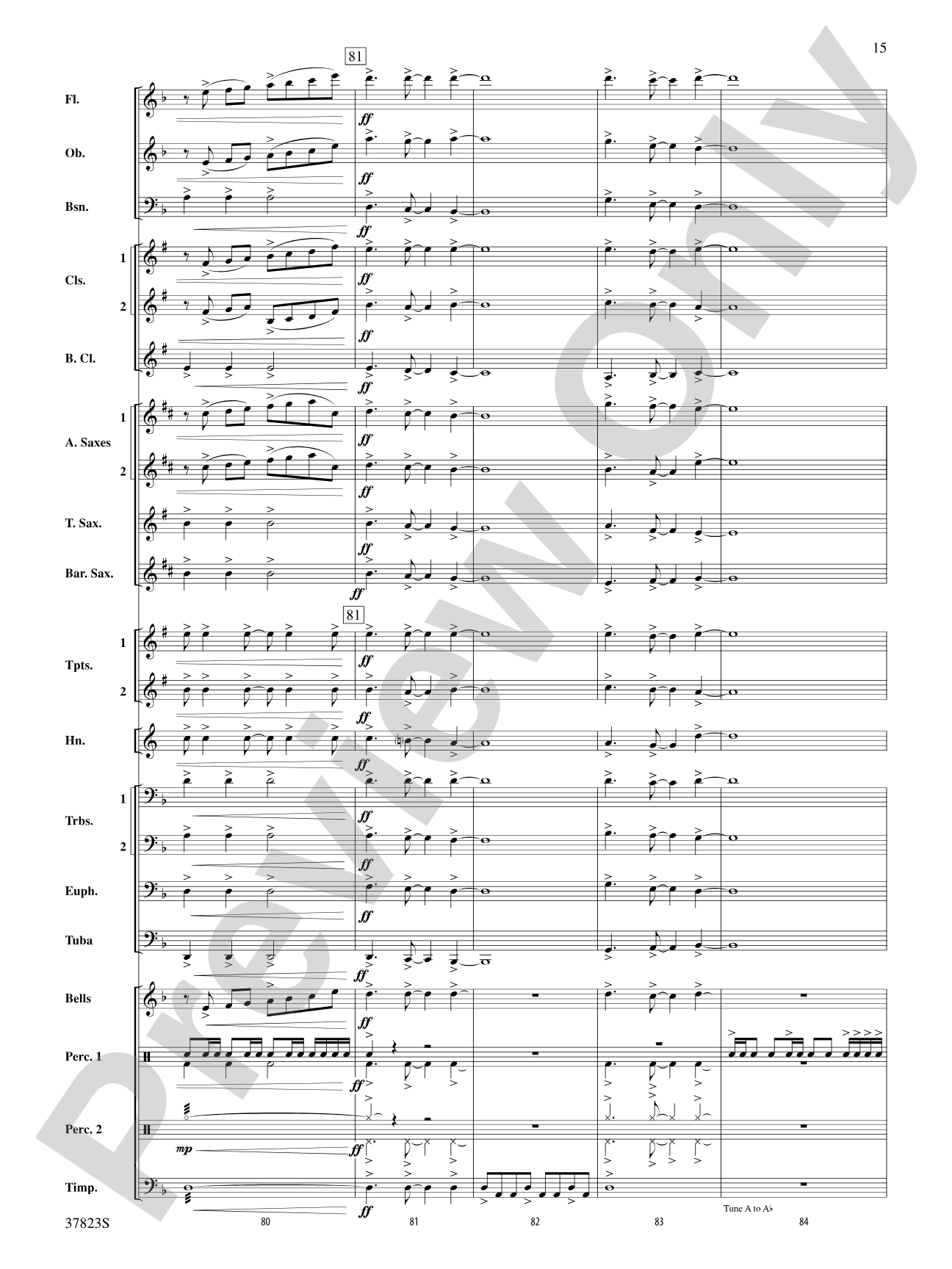Cut to the Chase: Concert Band Conductor Score & Parts