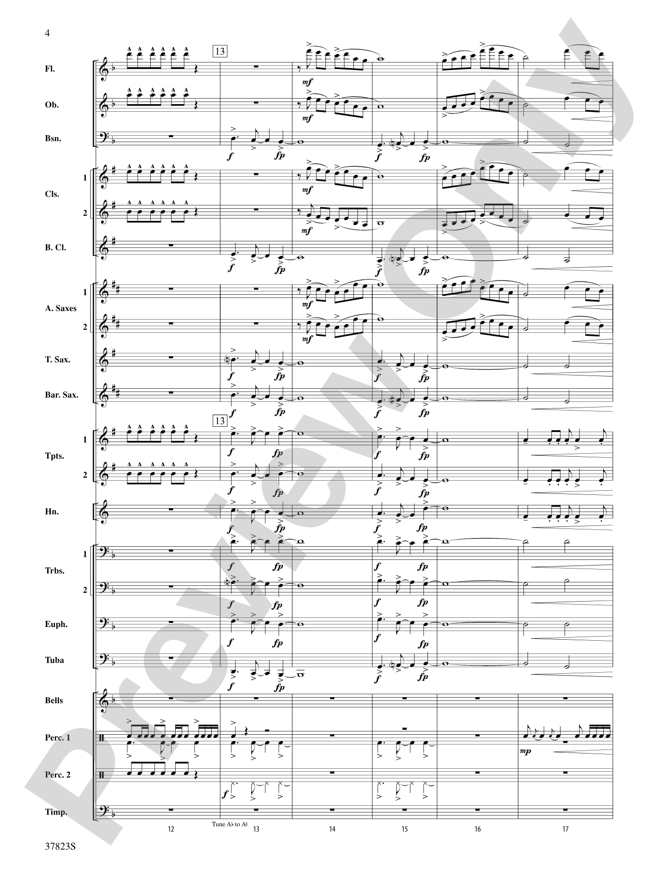 Cut to the Chase: Concert Band Conductor Score & Parts