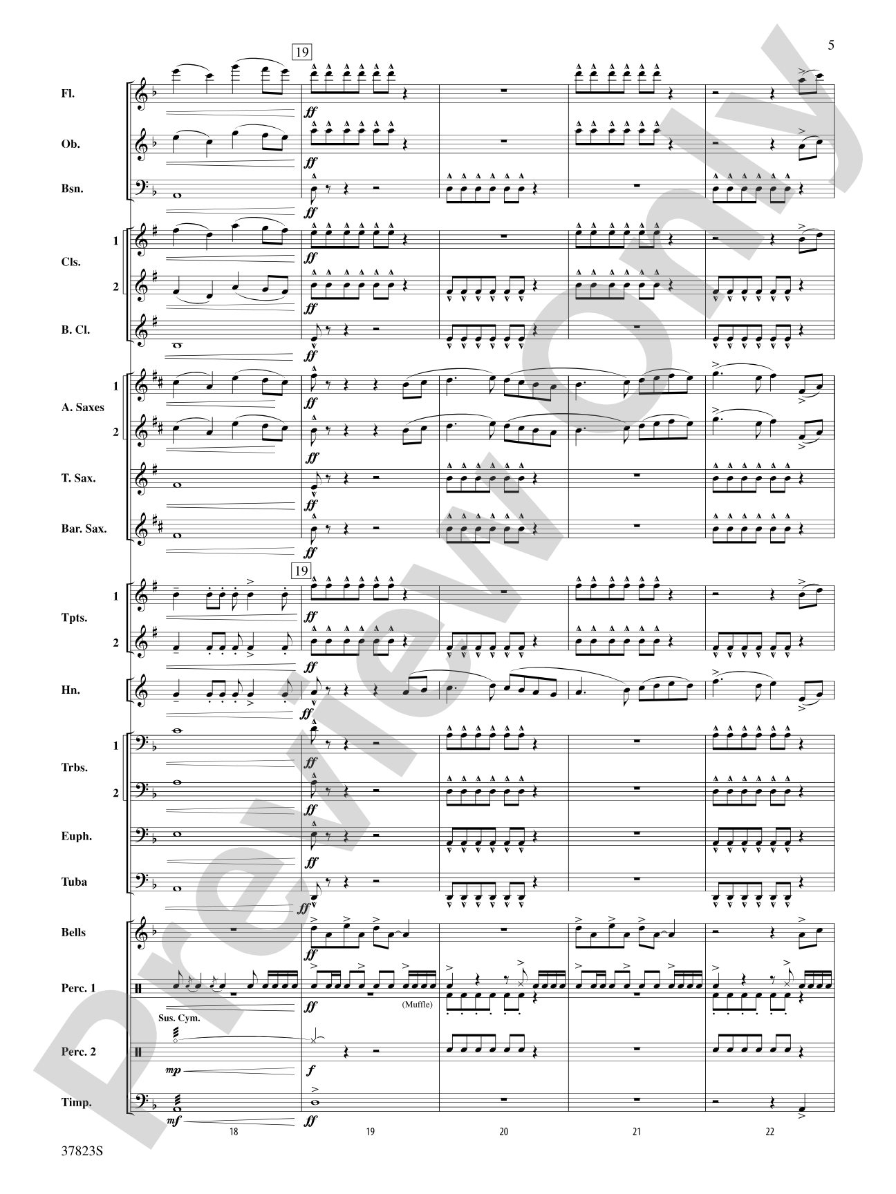Cut to the Chase: Concert Band Conductor Score & Parts