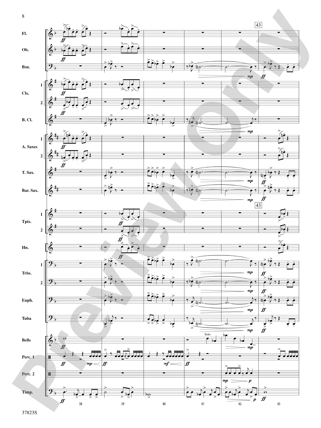 Cut to the Chase: Concert Band Conductor Score & Parts