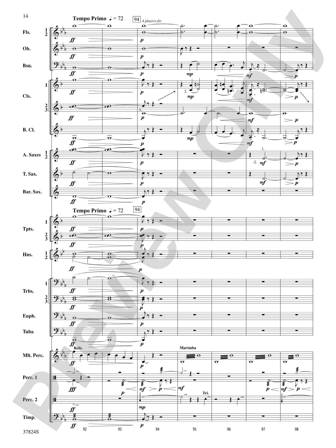 Shadows of the Equinox: Concert Band Conductor Score & Parts