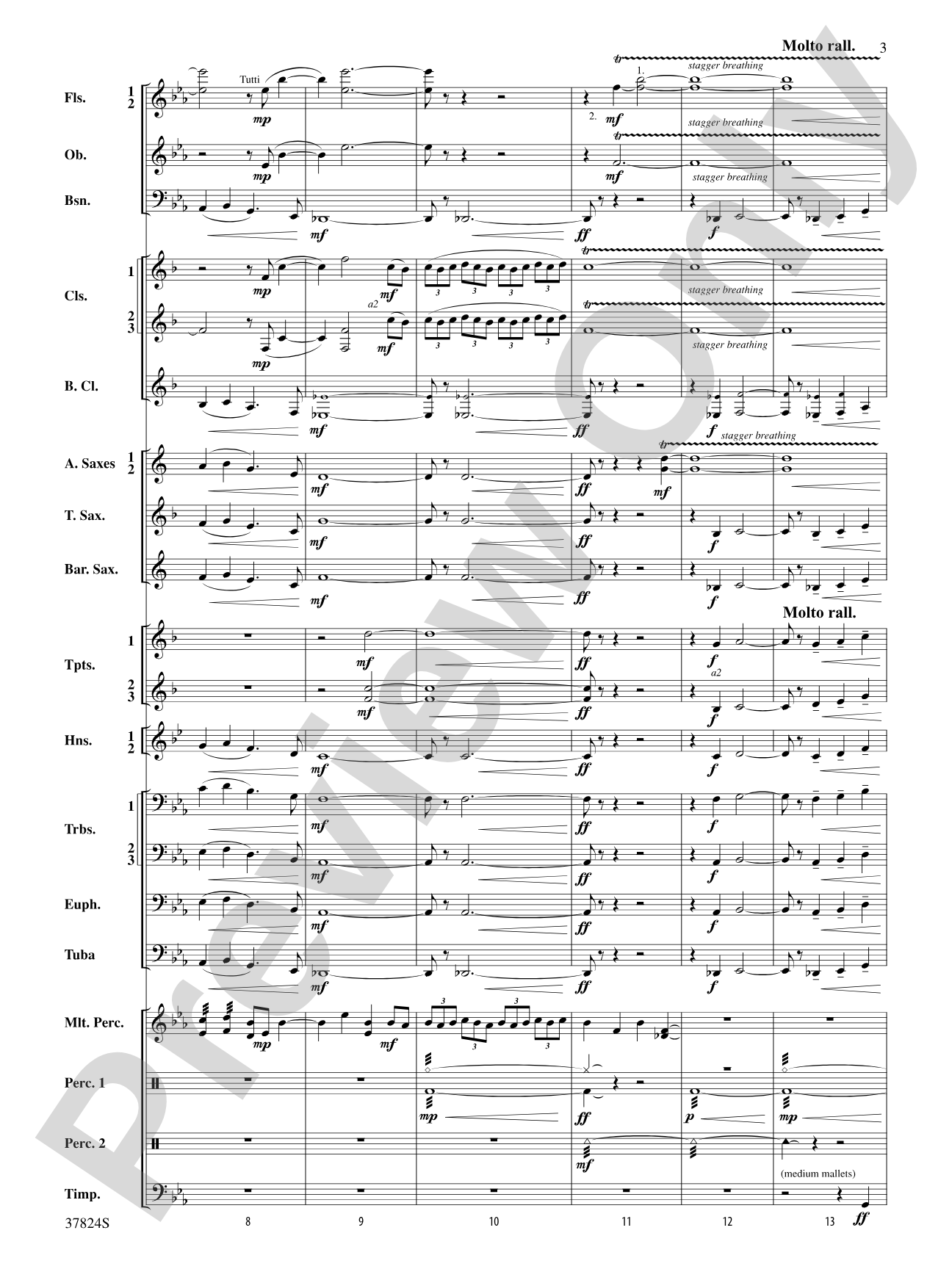 Shadows of the Equinox: Concert Band Conductor Score & Parts