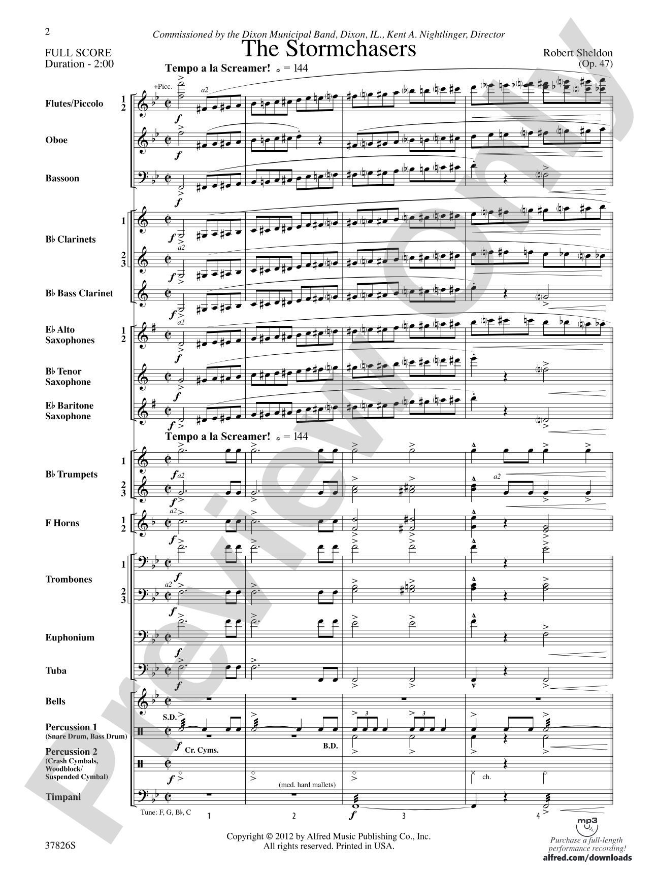 The Stormchasers: Concert Band Conductor Score & Parts