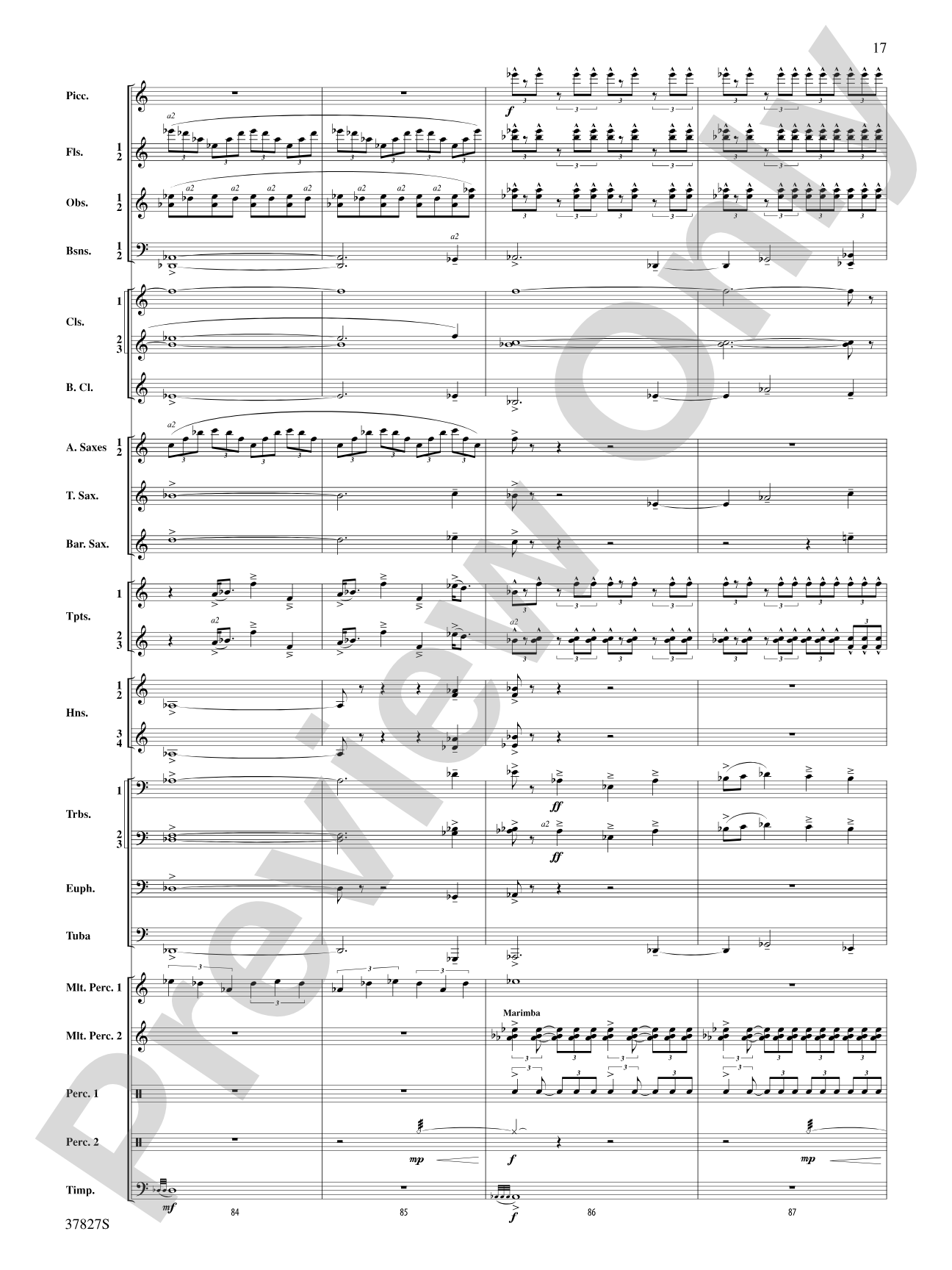 The Winged Stallion: Concert Band Conductor Score & Parts