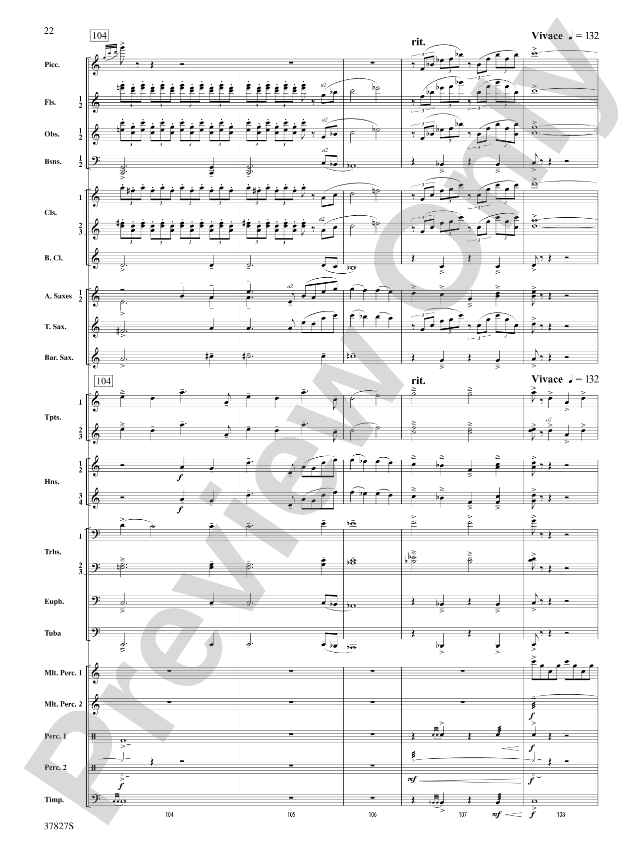 The Winged Stallion: Concert Band Conductor Score & Parts