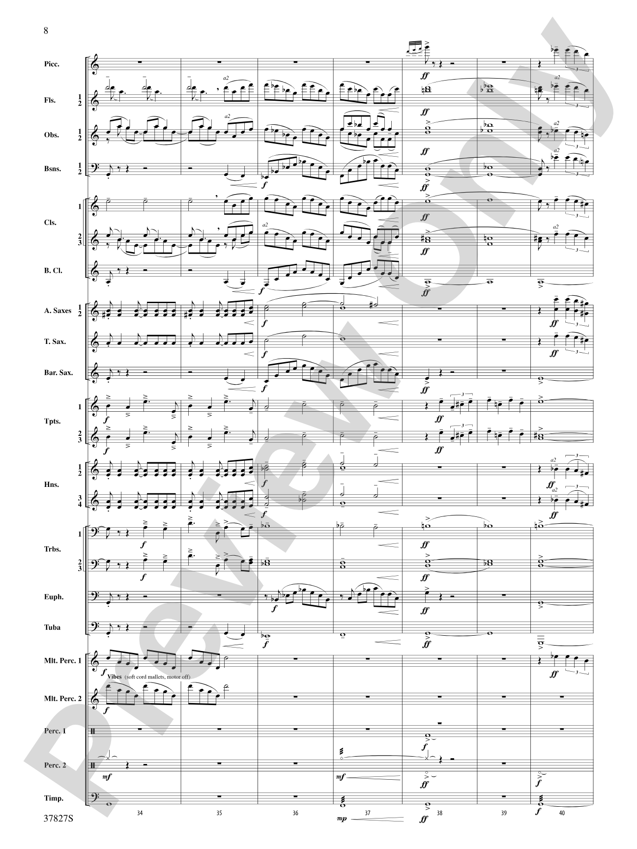 The Winged Stallion: Concert Band Conductor Score & Parts