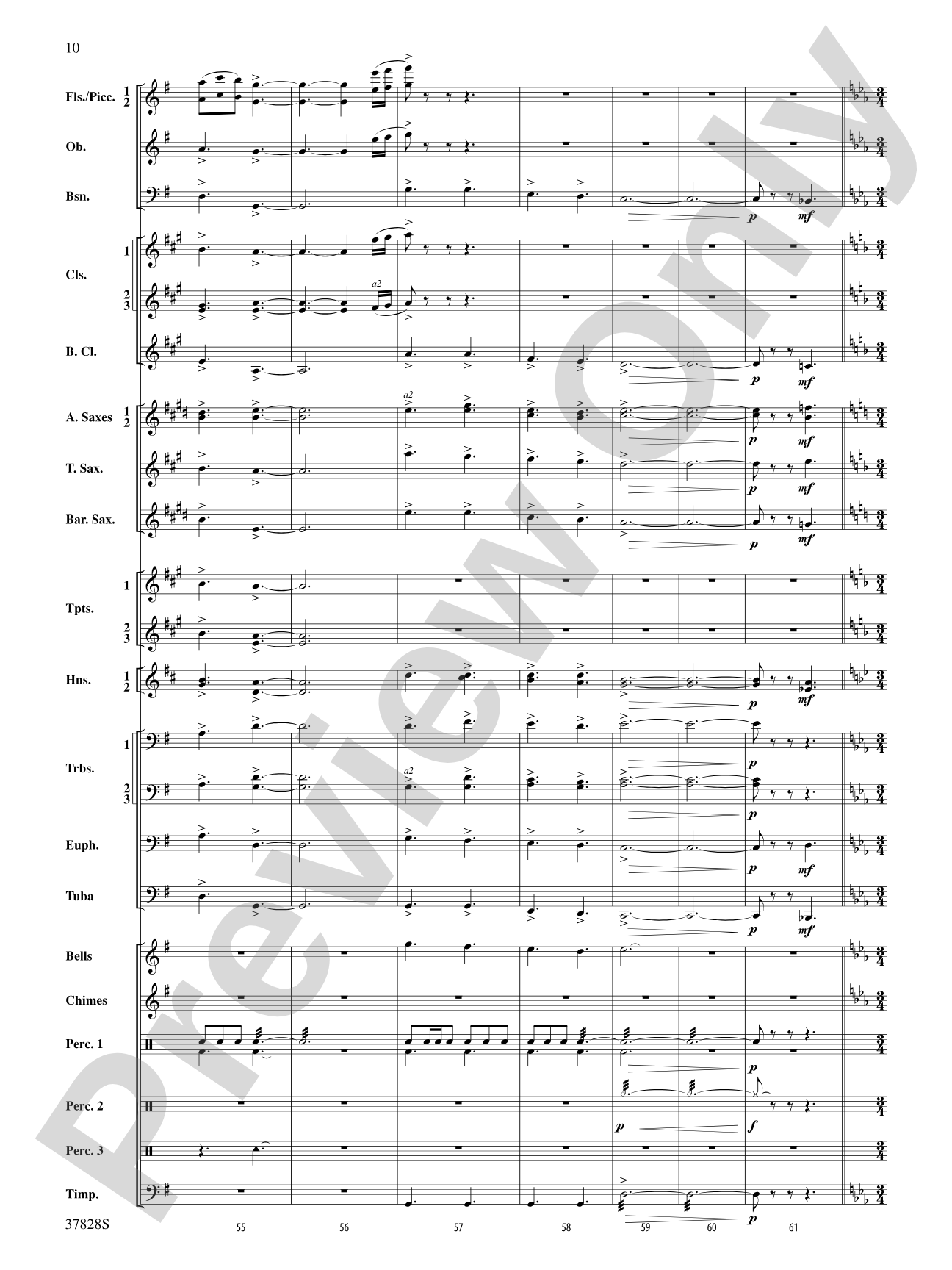 I Saw Three Ships: Concert Band Conductor Score & Parts